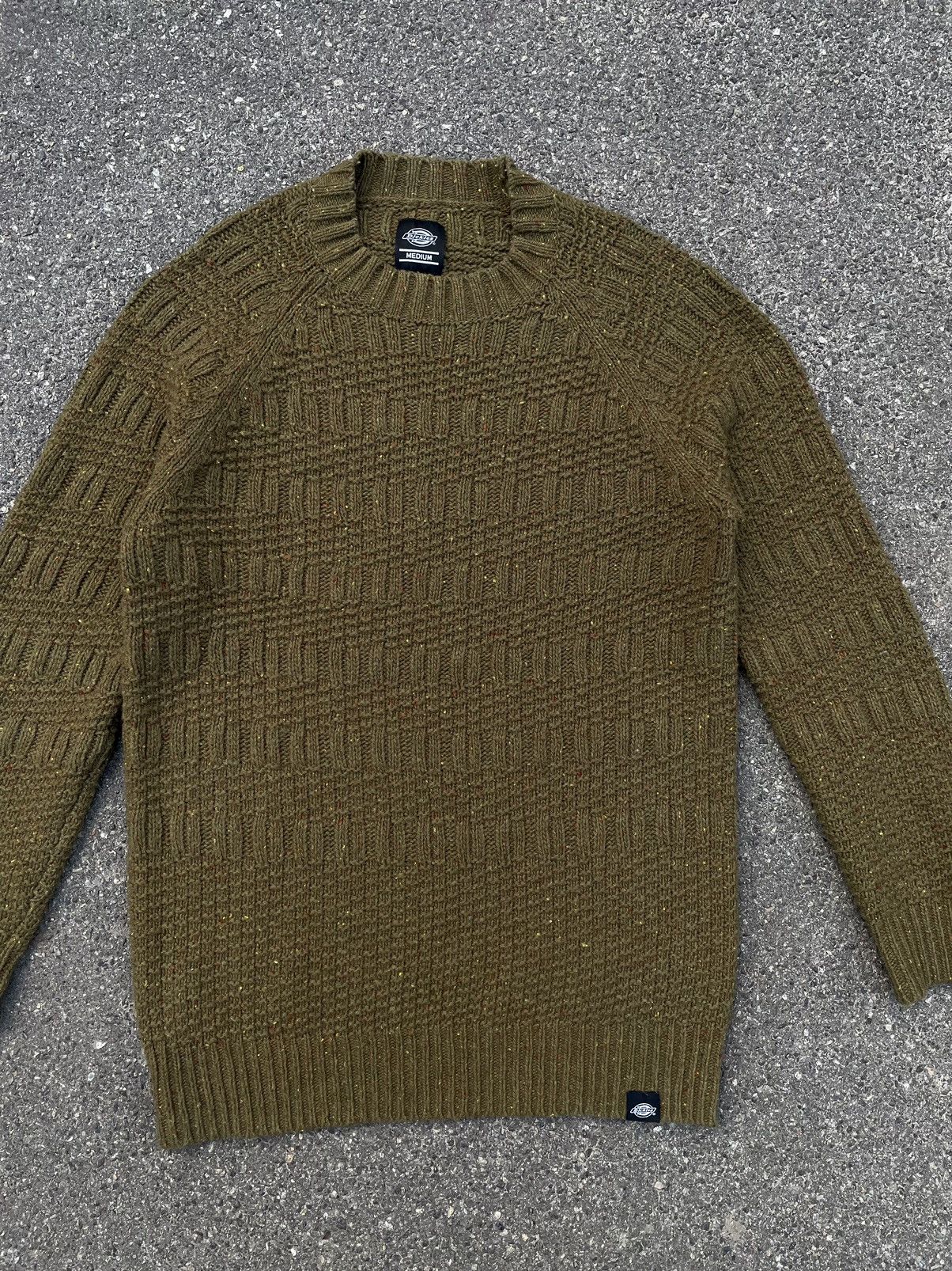 Dickies × Seditionaries Dickies Wool Olive Khaki Y2K Crew Neck Sweater Size M Size US M / EU 48-50 / 2 - 2 Thumbnail