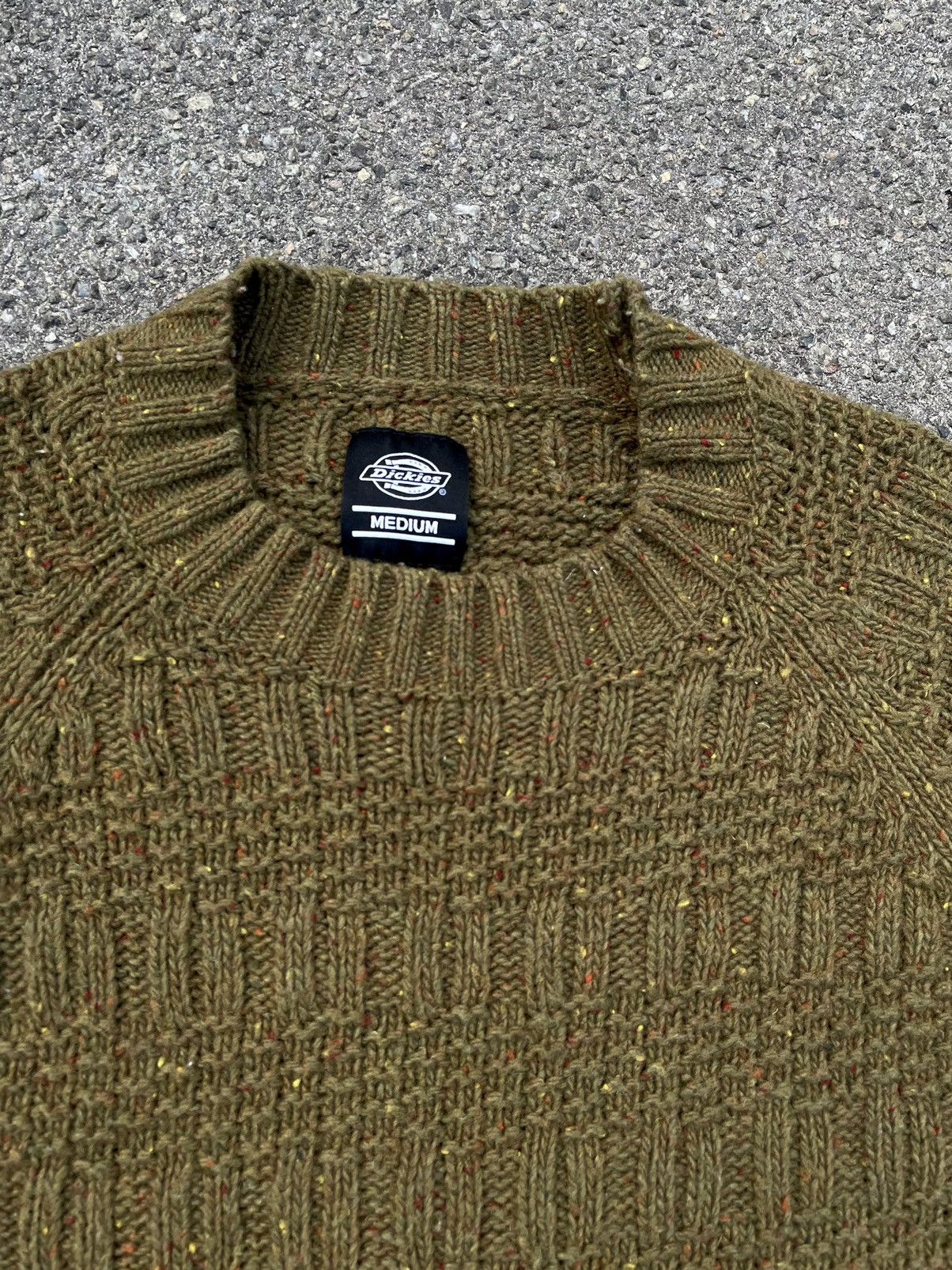 Dickies × Seditionaries Dickies Wool Olive Khaki Y2K Crew Neck Sweater Size M Size US M / EU 48-50 / 2 - 5 Thumbnail