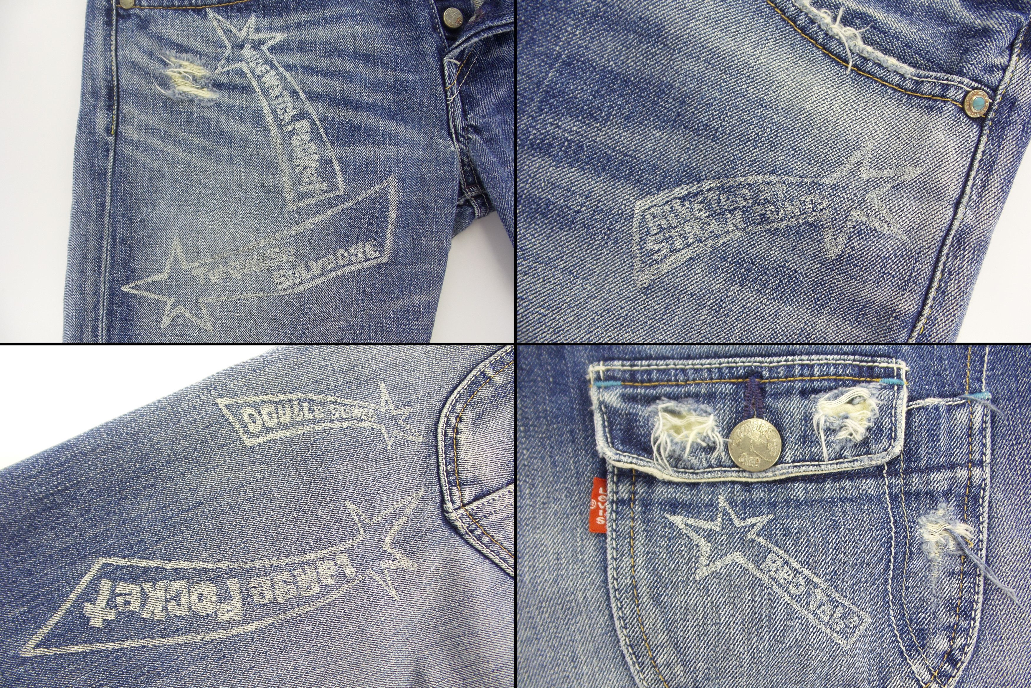 Levi's Levi's 805 Button Fly Buckle Back Selvedge Jeans W15xL36.5 Size 30" / US 8 / IT 44 - 3 Thumbnail
