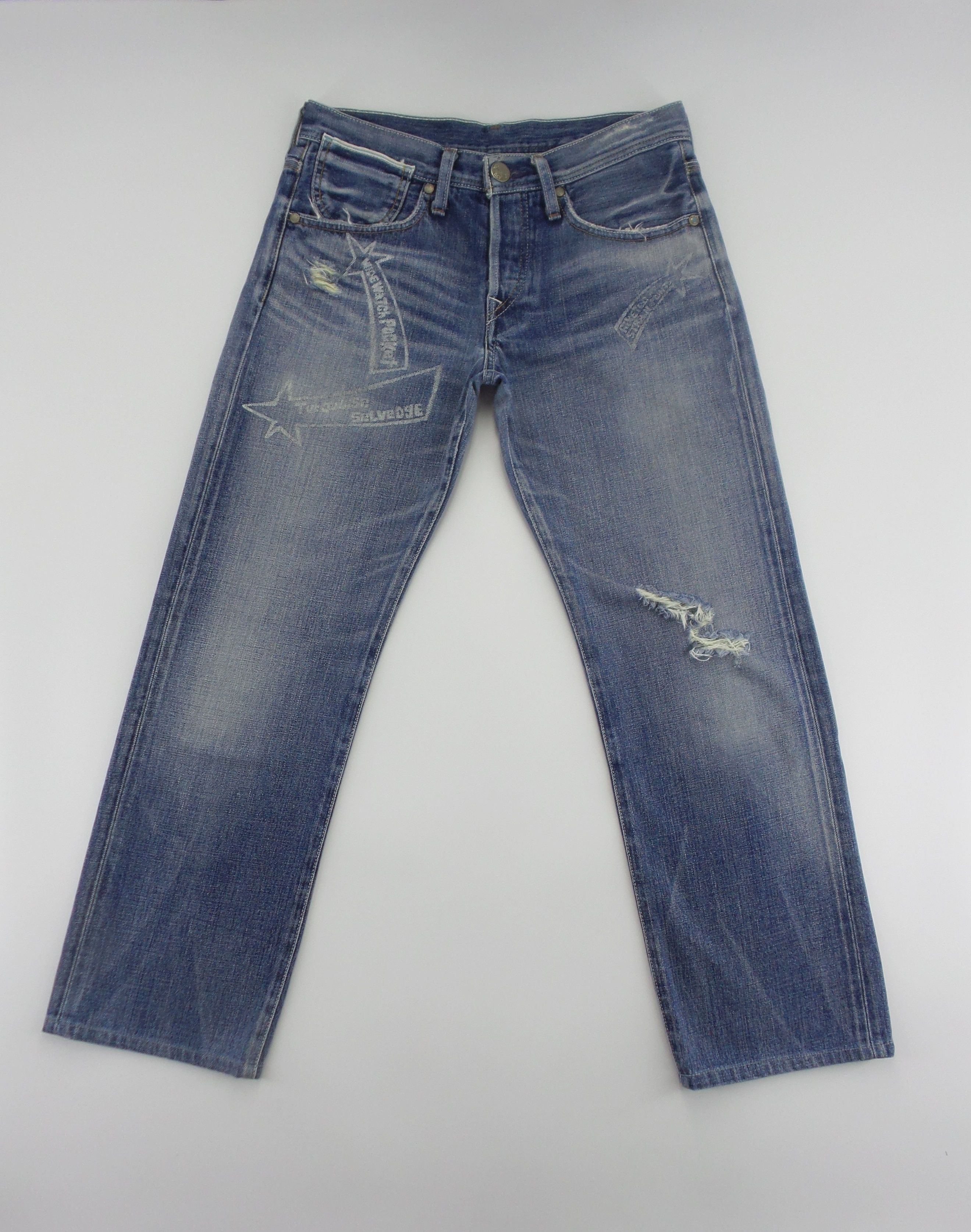 Levi's Levi's 805 Button Fly Buckle Back Selvedge Jeans W15xL36.5 Size 30" / US 8 / IT 44 - 1 Thumbnail