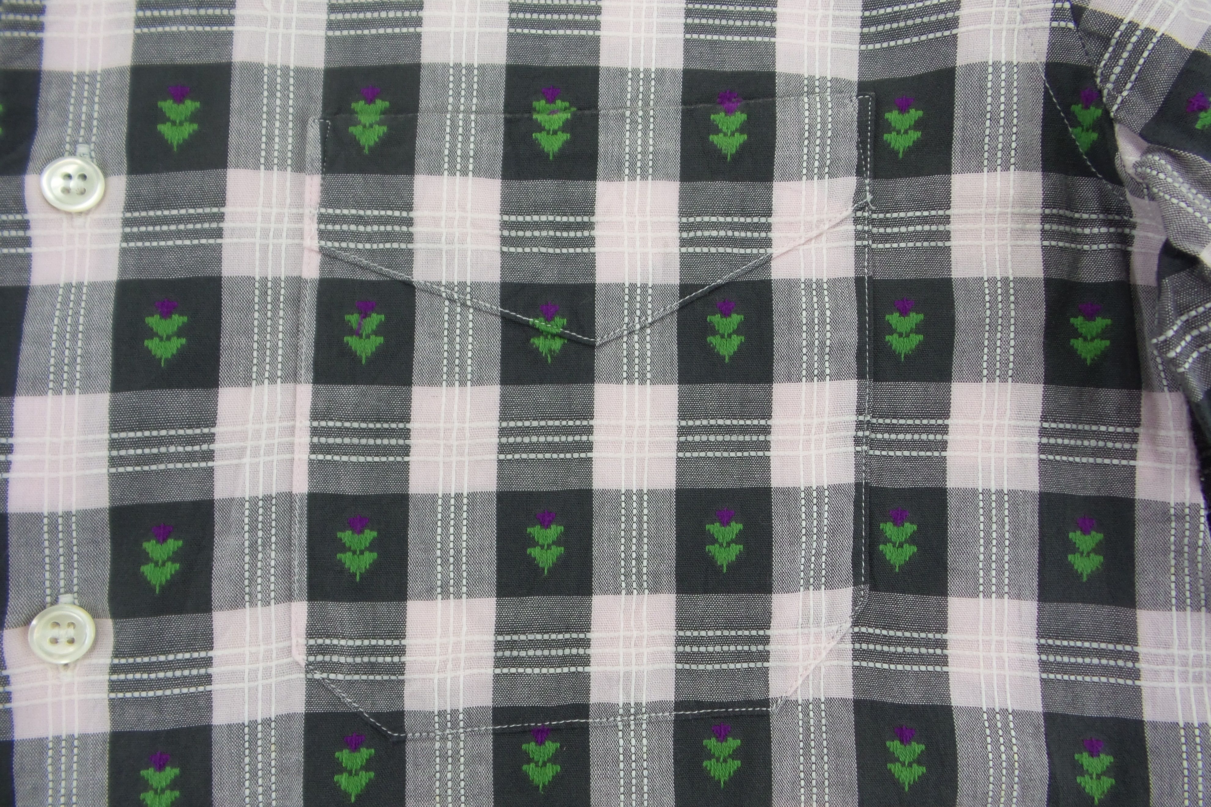 CABANE de ZUCCa × Japanese Brand × Zucca Cabane De Zucca Single Pocket Button Ups Shirts Size US S / EU 44-46 / 1 - 3 Thumbnail