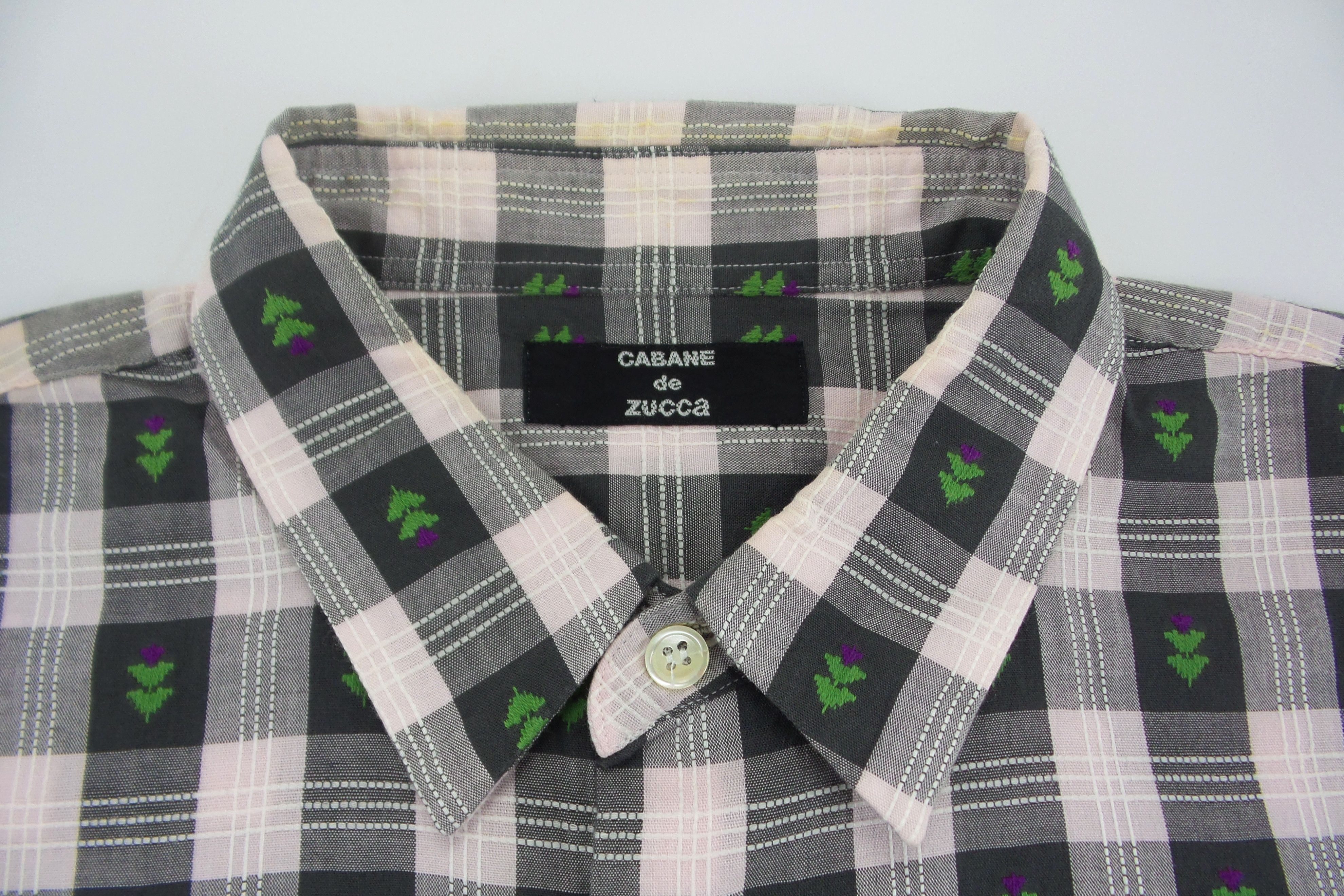 CABANE de ZUCCa × Japanese Brand × Zucca Cabane De Zucca Single Pocket Button Ups Shirts Size US S / EU 44-46 / 1 - 2 Thumbnail