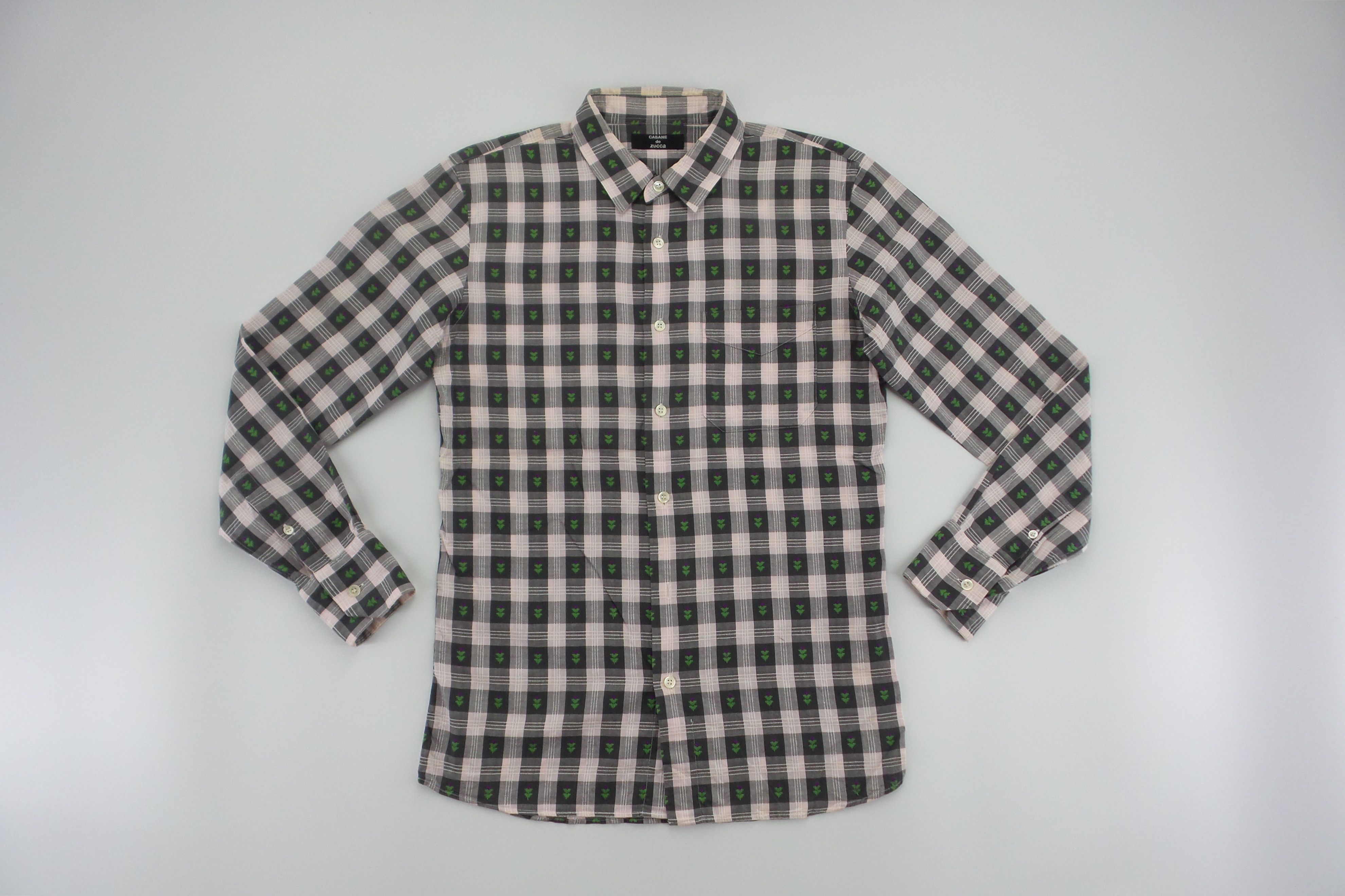CABANE de ZUCCa × Japanese Brand × Zucca Cabane De Zucca Single Pocket Button Ups Shirts Size US S / EU 44-46 / 1 - 1 Thumbnail