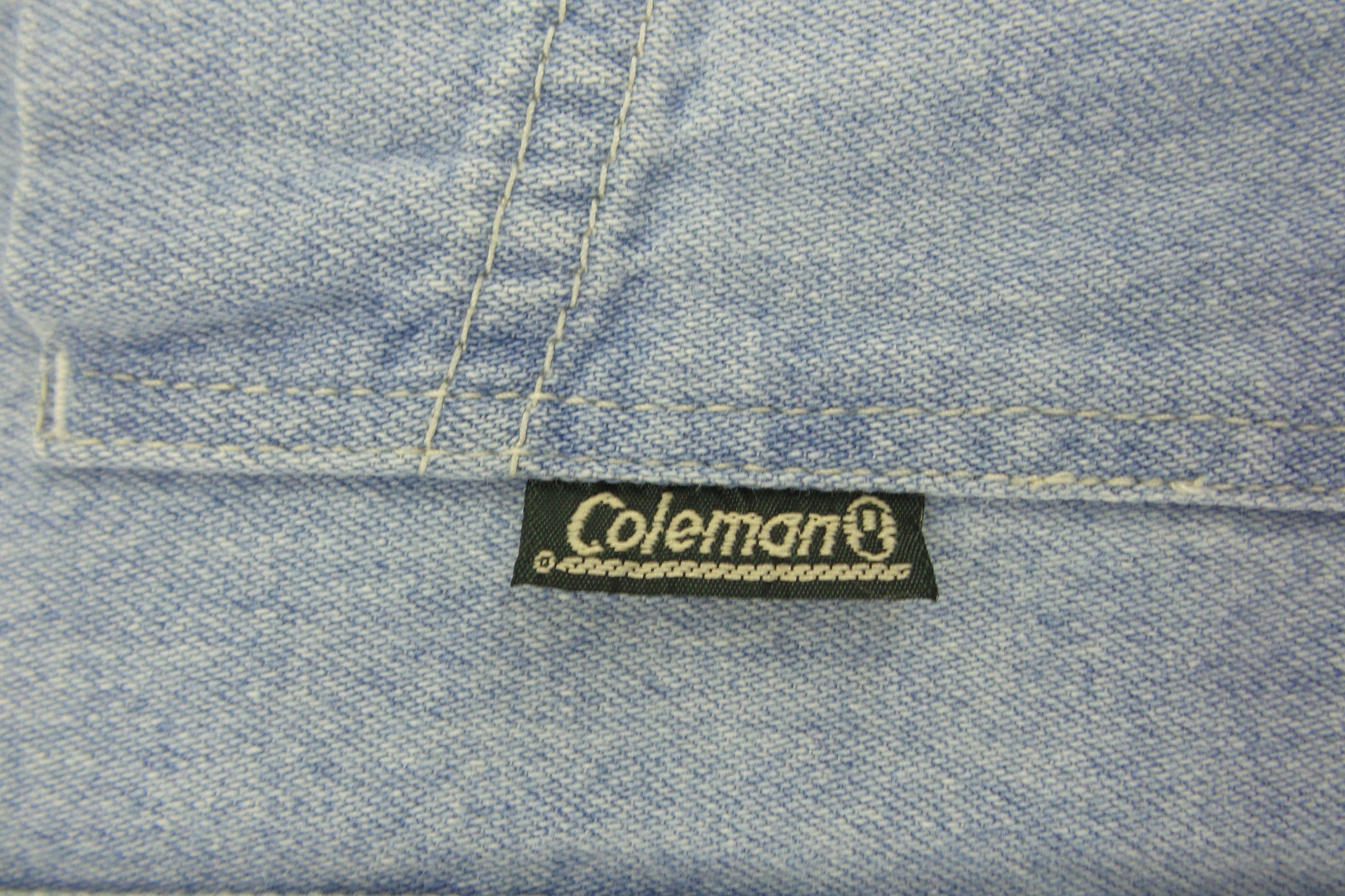 Coleman Coleman Single Pocket Button Up Denim Shirts Size US XL / EU 56 / 4 - 5 Thumbnail