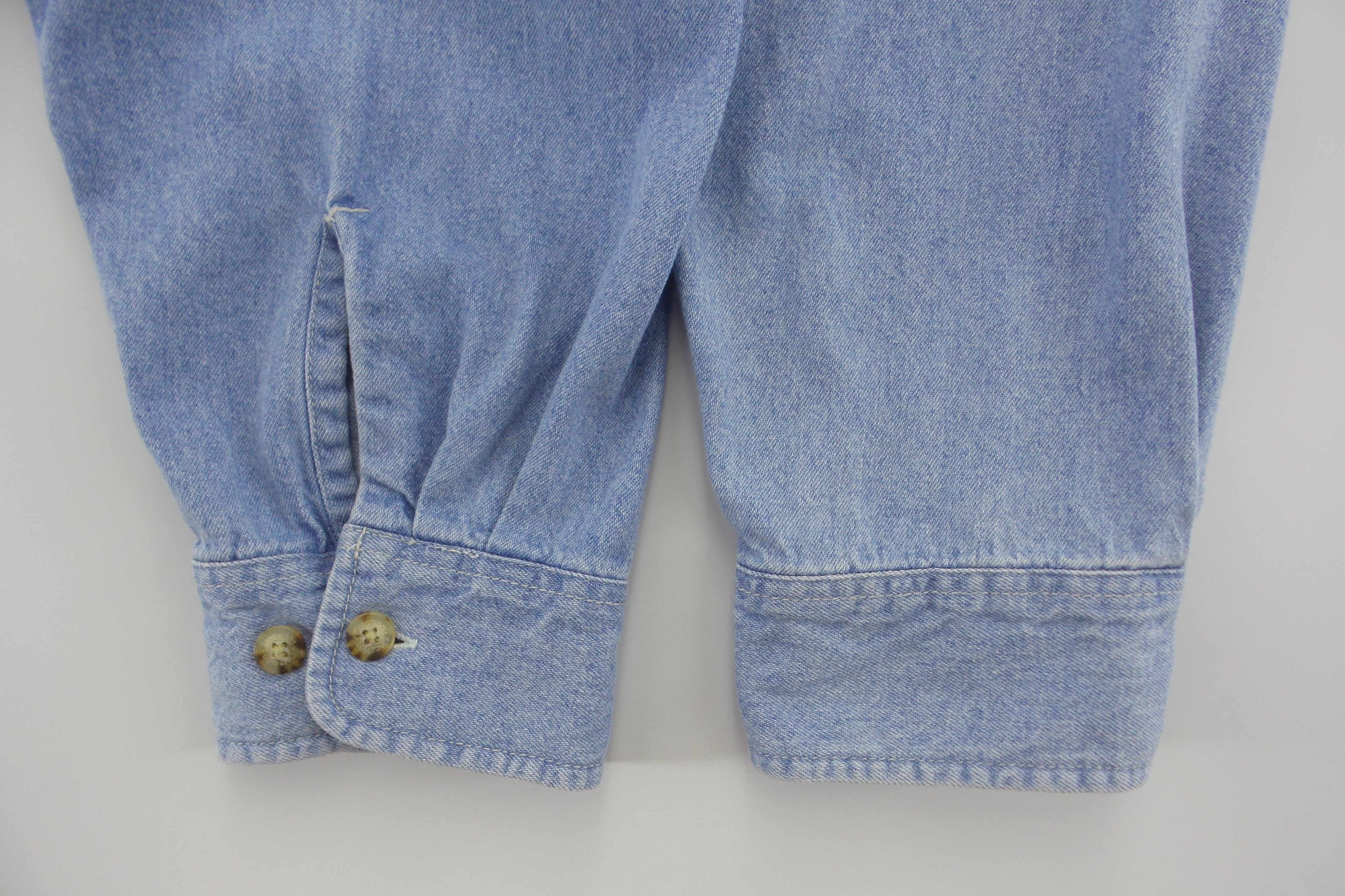 Coleman Coleman Single Pocket Button Up Denim Shirts Size US XL / EU 56 / 4 - 10 Thumbnail