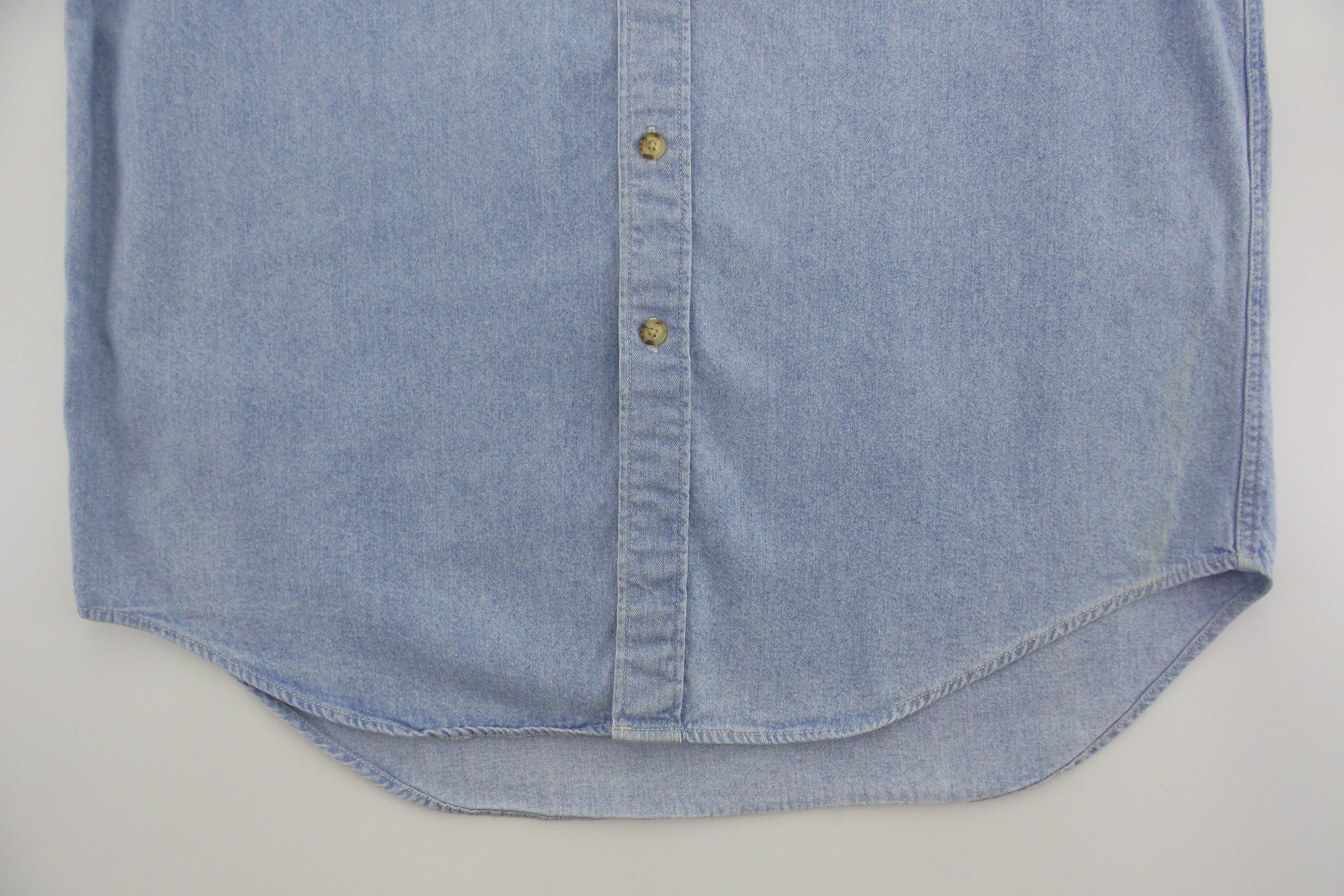 Coleman Coleman Single Pocket Button Up Denim Shirts Size US XL / EU 56 / 4 - 8 Thumbnail