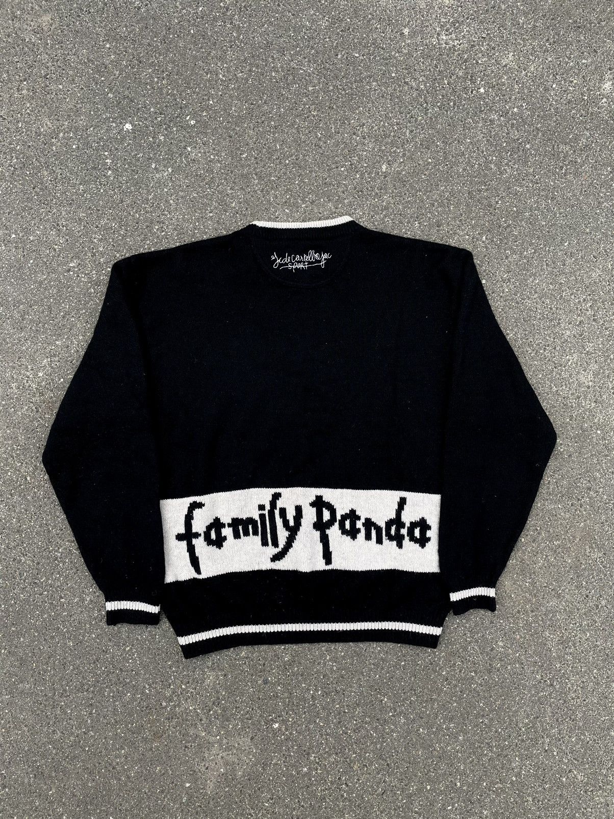 Jean Charles De Castelbajac × Vintage Jean-Charles de Castelbajac Sport Family Panda Wool Sweater Size US L / EU 52-54 / 3 - 8 Thumbnail