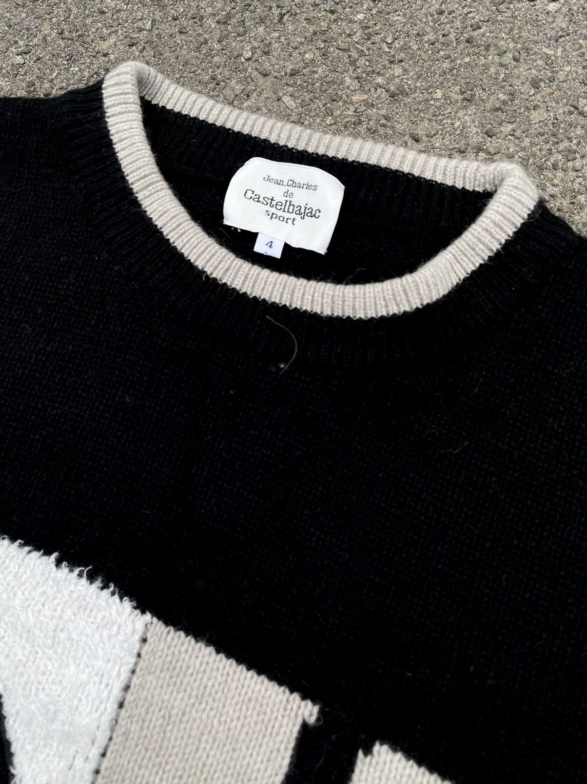 Jean Charles De Castelbajac × Vintage Jean-Charles de Castelbajac Sport Family Panda Wool Sweater Size US L / EU 52-54 / 3 - 6 Thumbnail