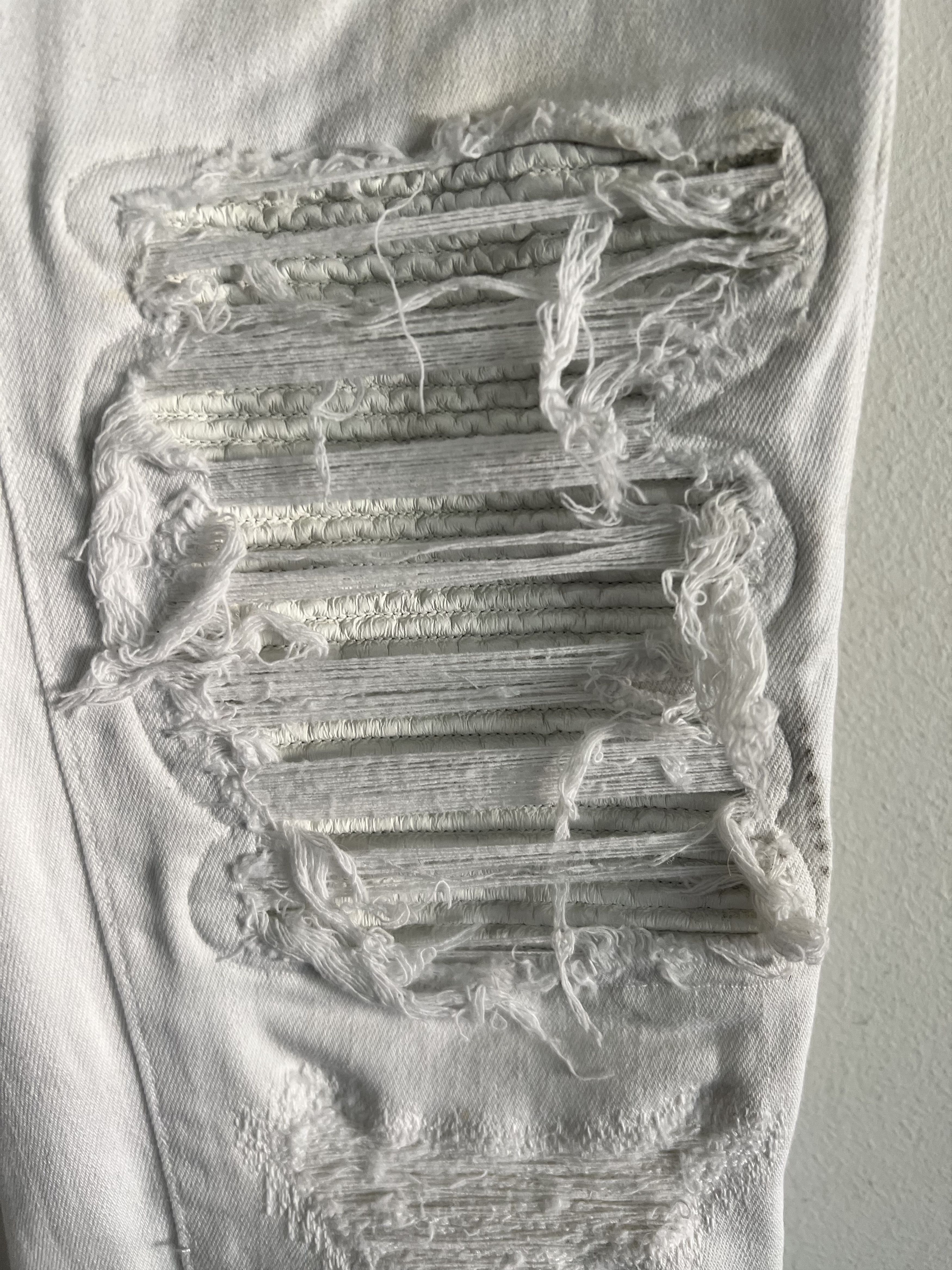 Amiri Amiri distressed denim leather patch Size US 33 - 5 Thumbnail