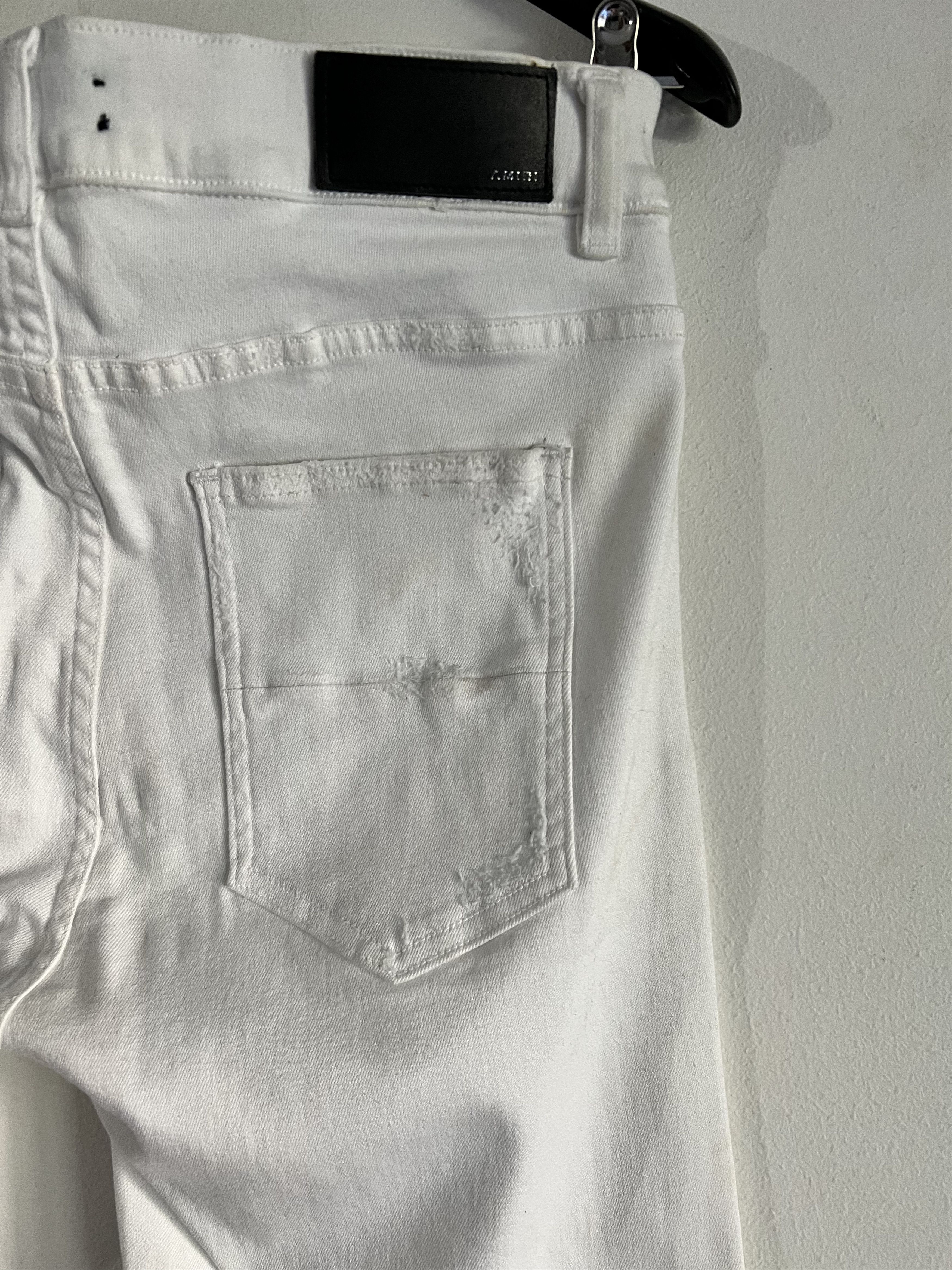 Amiri Amiri distressed denim leather patch Size US 33 - 8 Thumbnail