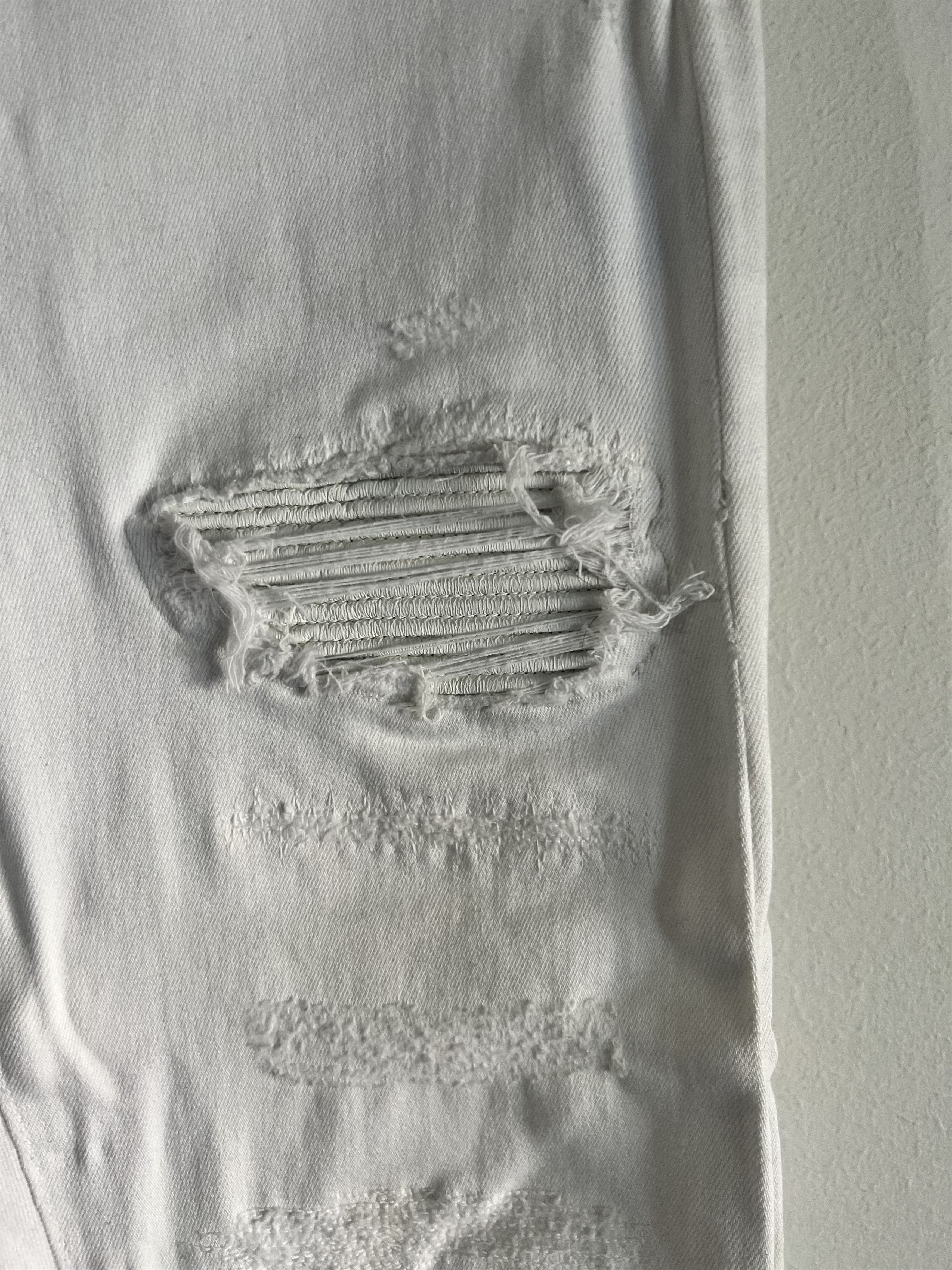 Amiri Amiri distressed denim leather patch Size US 33 - 6 Thumbnail