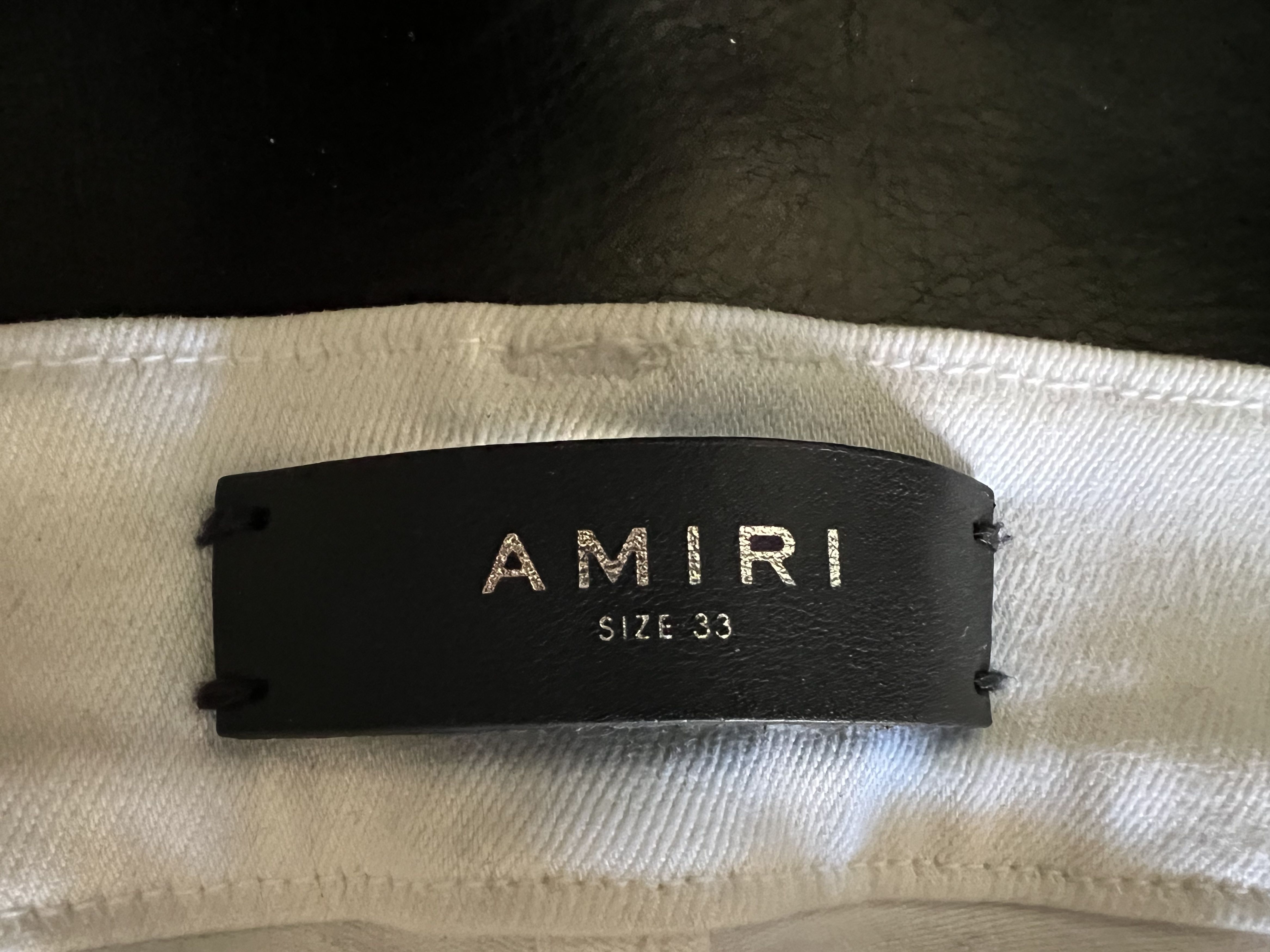Amiri Amiri distressed denim leather patch Size US 33 - 9 Thumbnail