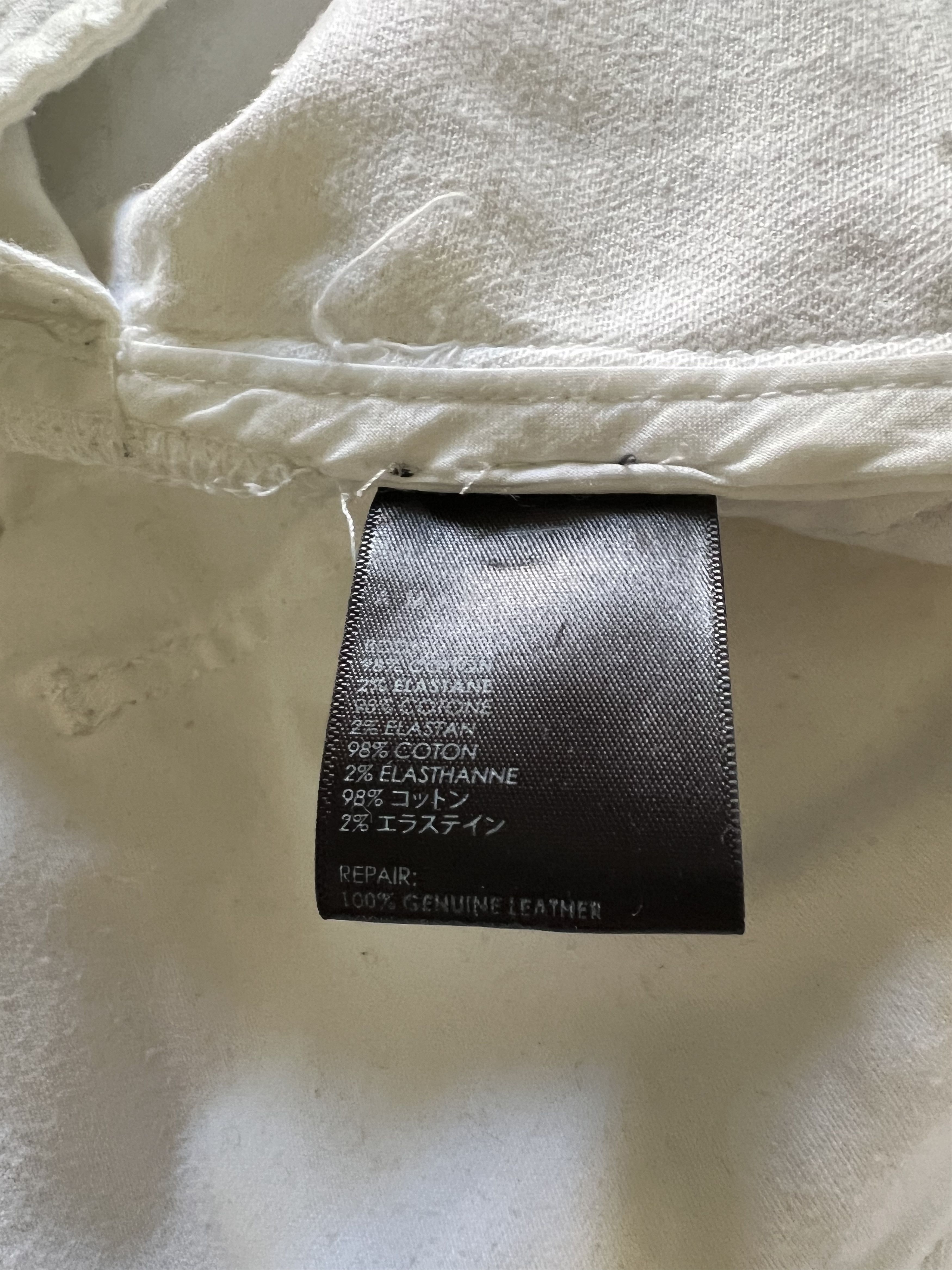 Amiri Amiri distressed denim leather patch Size US 33 - 11 Thumbnail