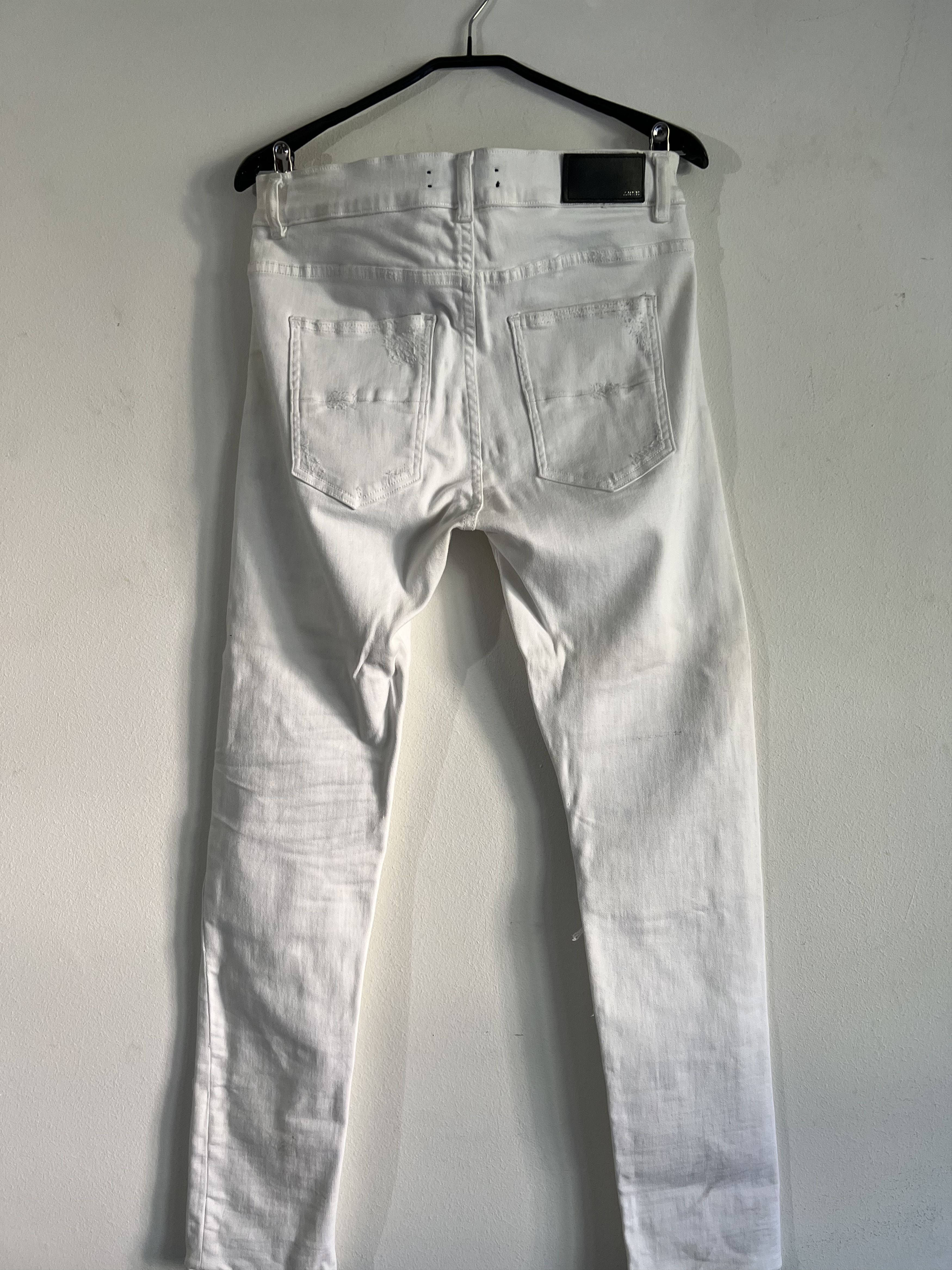 Amiri Amiri distressed denim leather patch Size US 33 - 2 Thumbnail