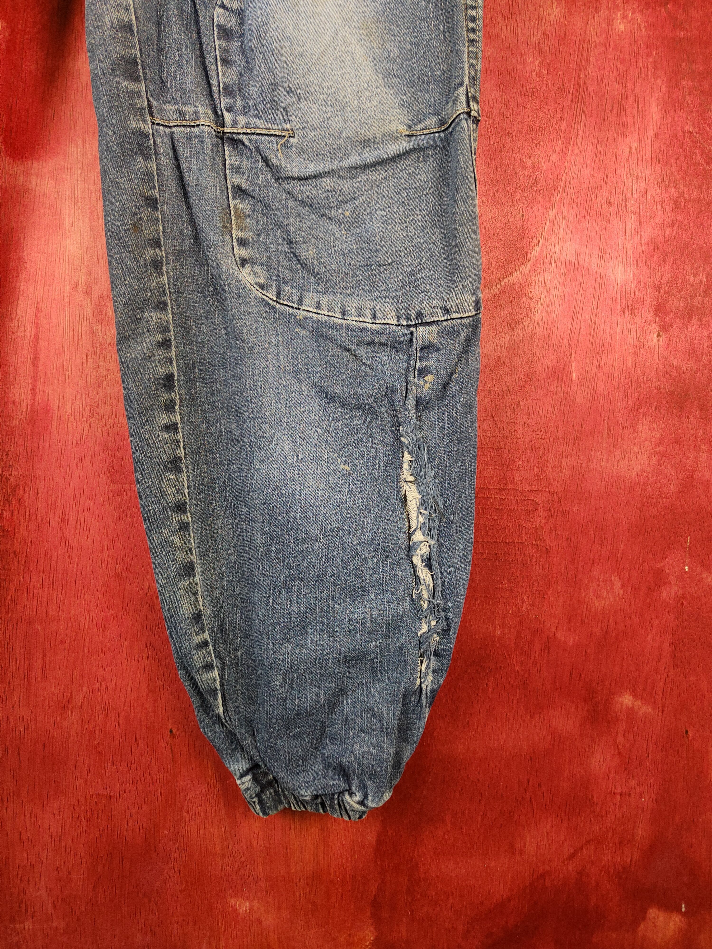 Japanese Brand × Vintage Japanese Brand Blue Faded distressed Denim Pants #S511 Size US 33 - 8 Thumbnail