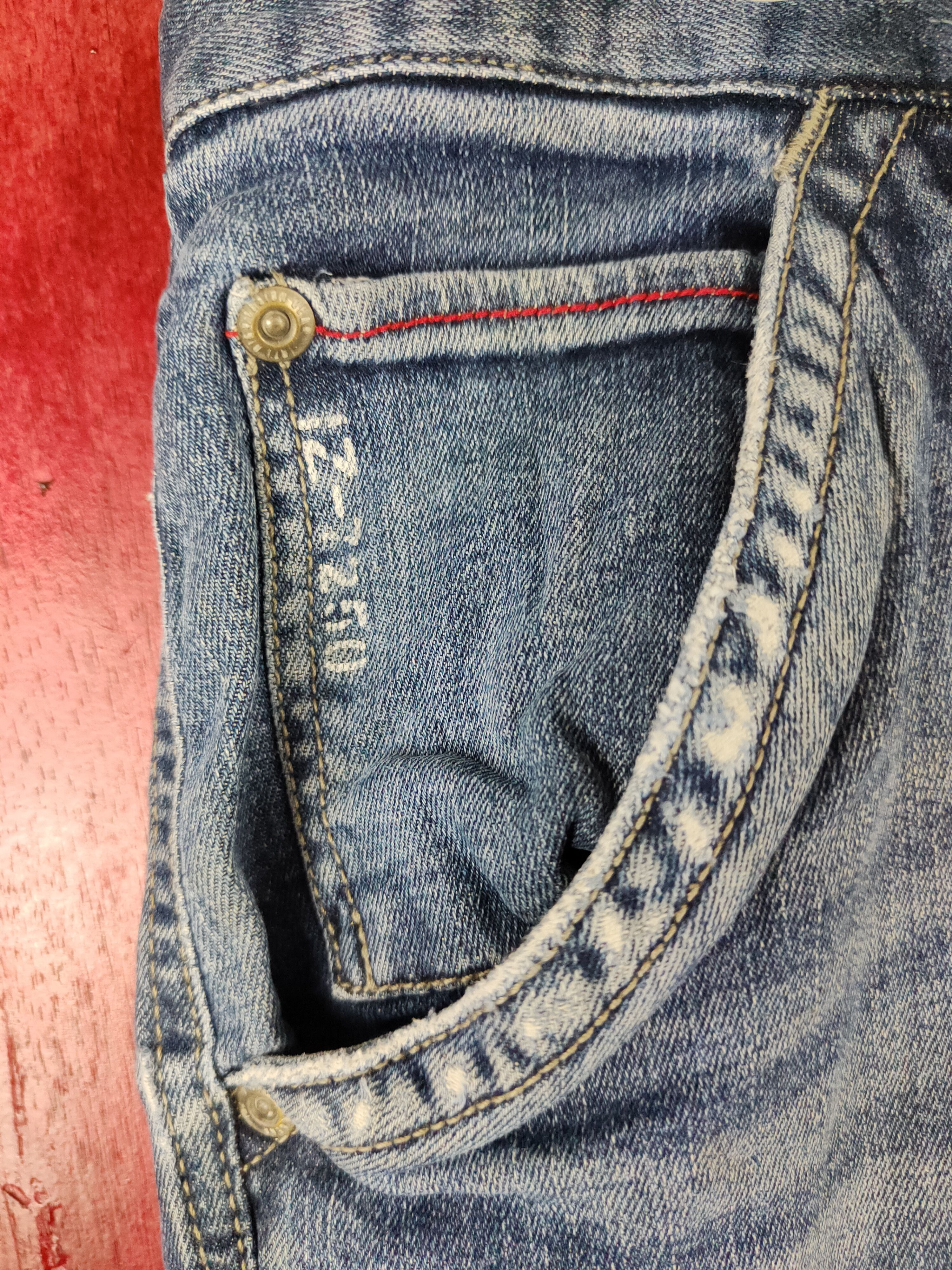 Japanese Brand × Vintage Japanese Brand Blue Faded distressed Denim Pants #S511 Size US 33 - 3 Thumbnail