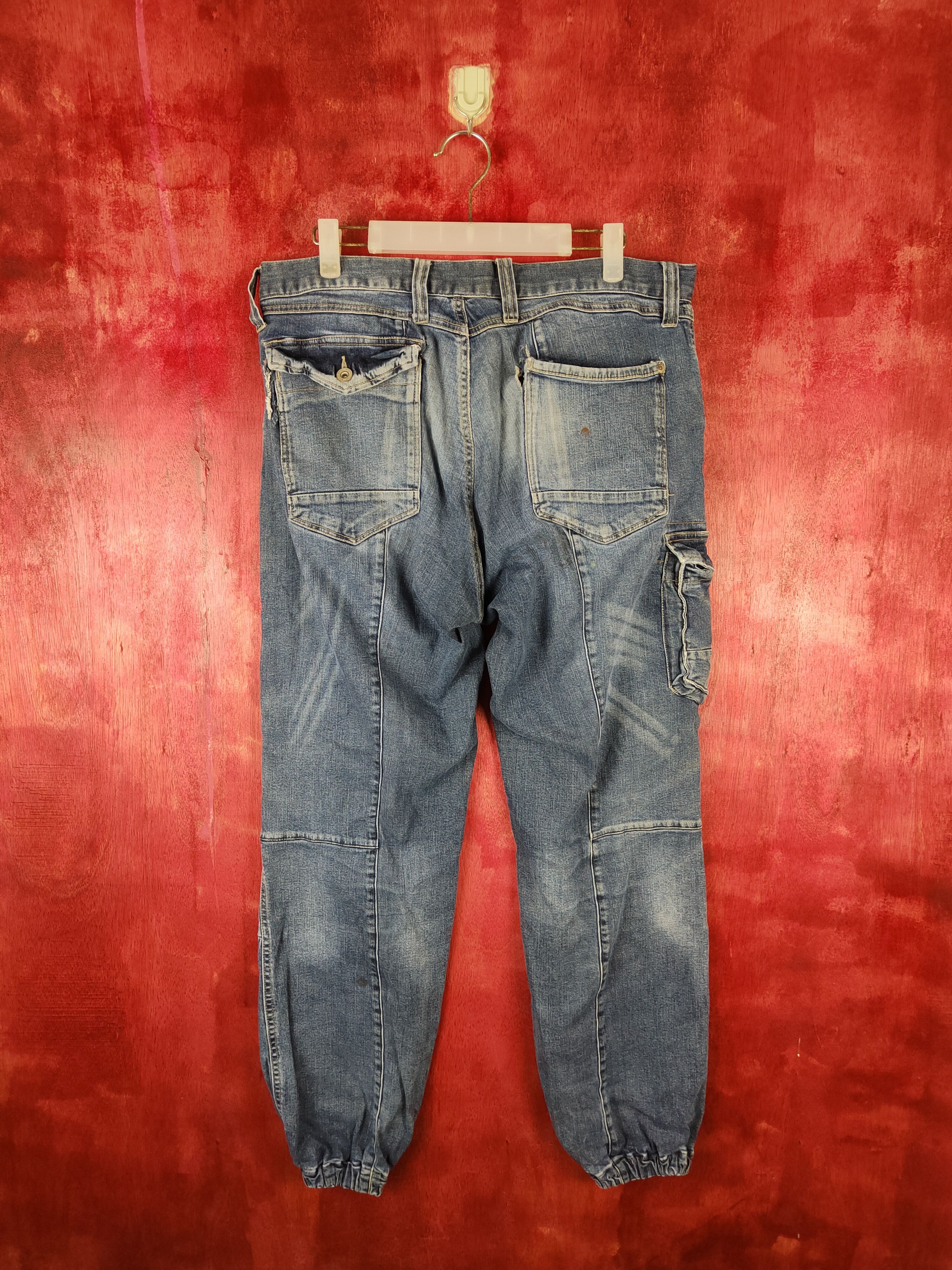 Japanese Brand × Vintage Japanese Brand Blue Faded distressed Denim Pants #S511 Size US 33 - 9 Thumbnail