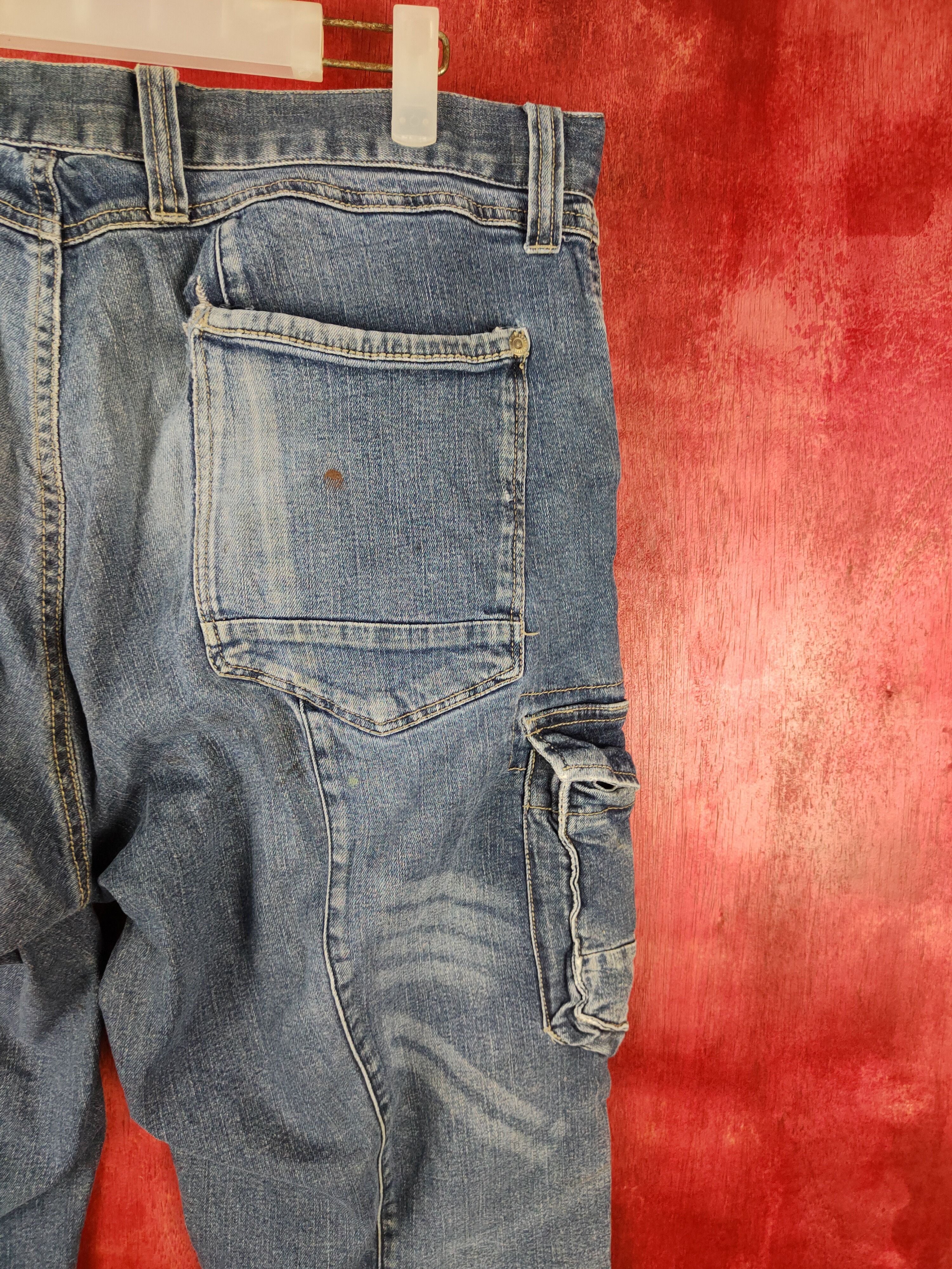 Japanese Brand × Vintage Japanese Brand Blue Faded distressed Denim Pants #S511 Size US 33 - 13 Thumbnail