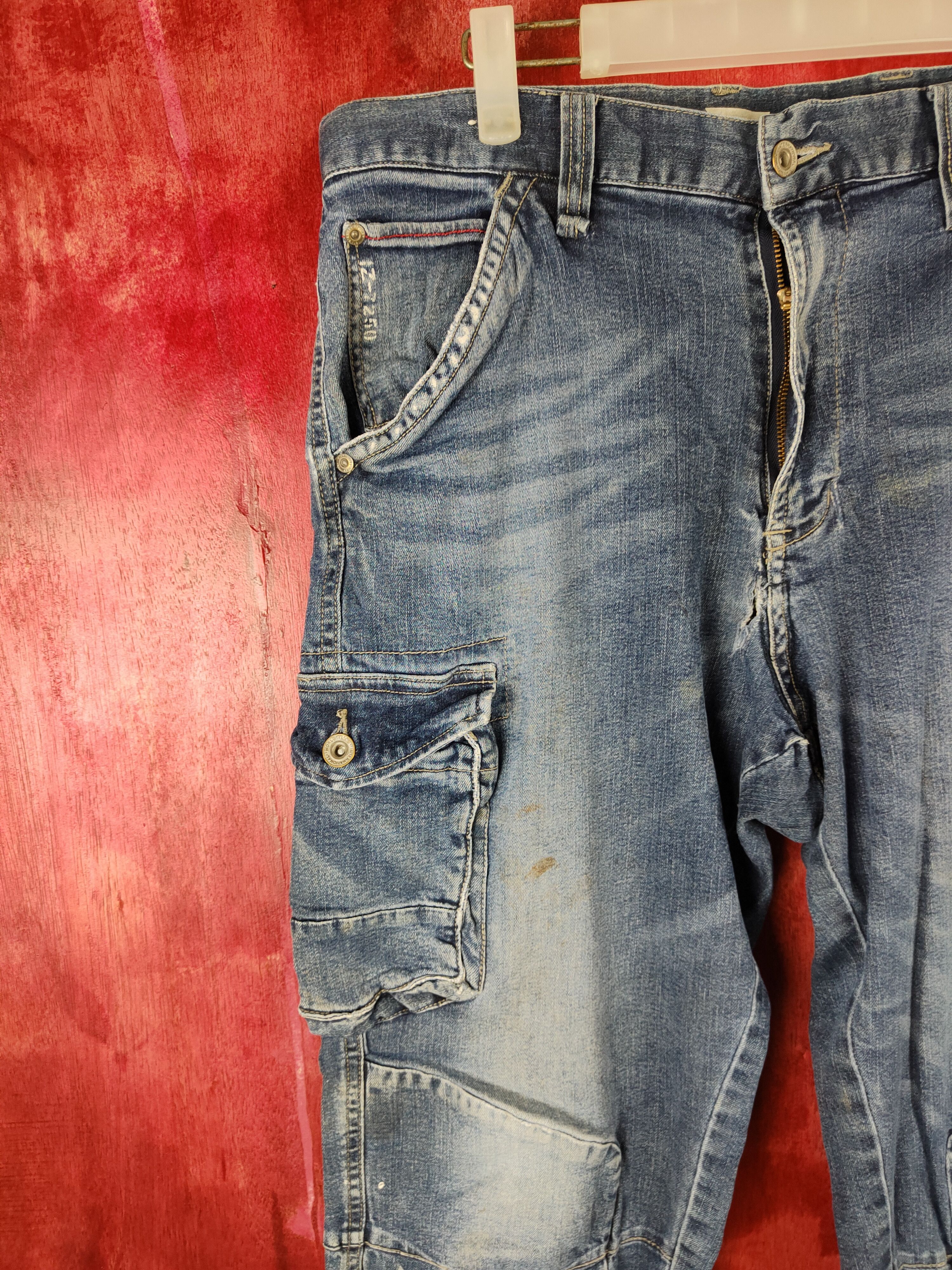 Japanese Brand × Vintage Japanese Brand Blue Faded distressed Denim Pants #S511 Size US 33 - 5 Thumbnail