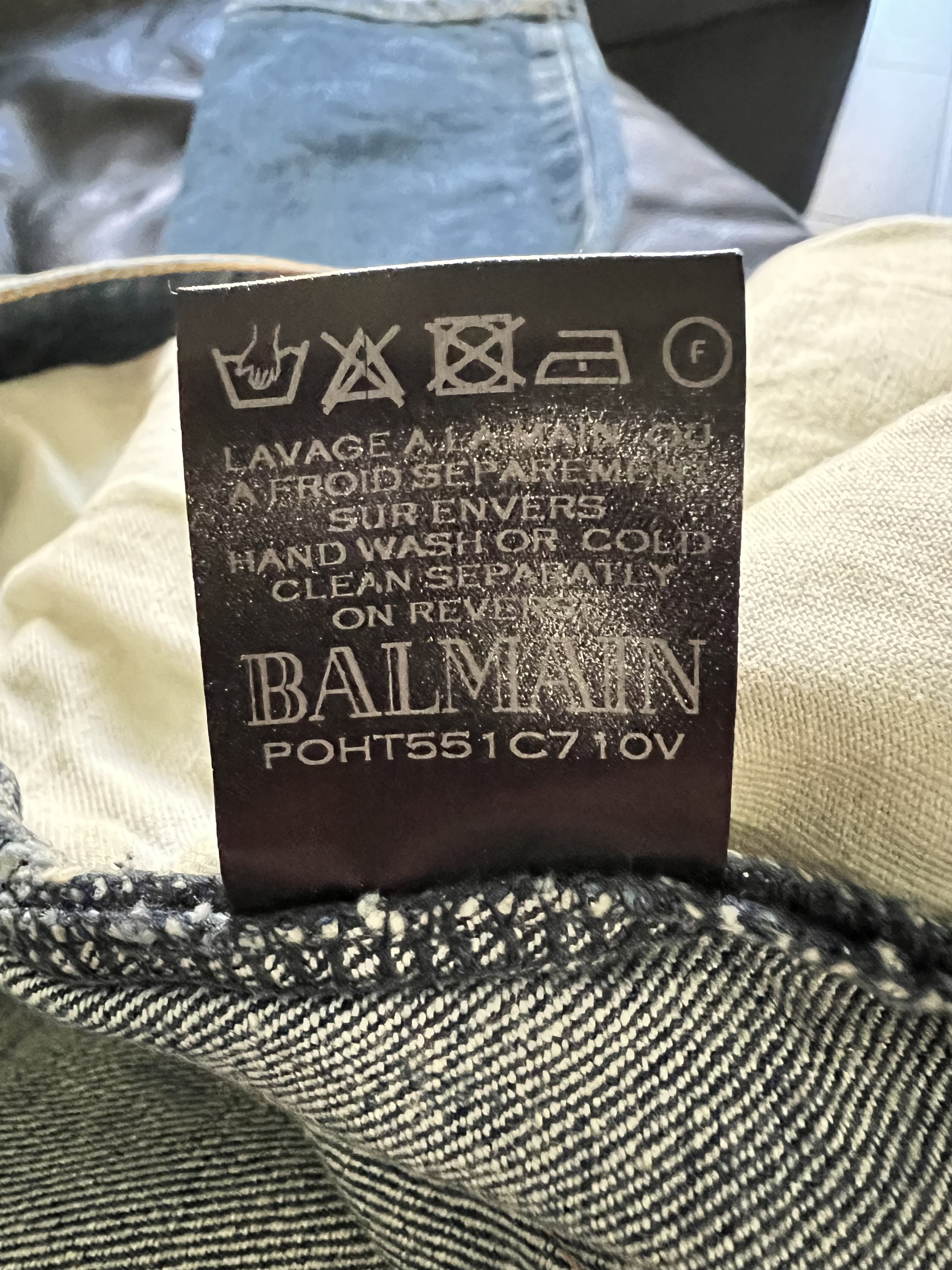 Balmain Iconic Denim By Balmain Size US 29 - 10 Thumbnail