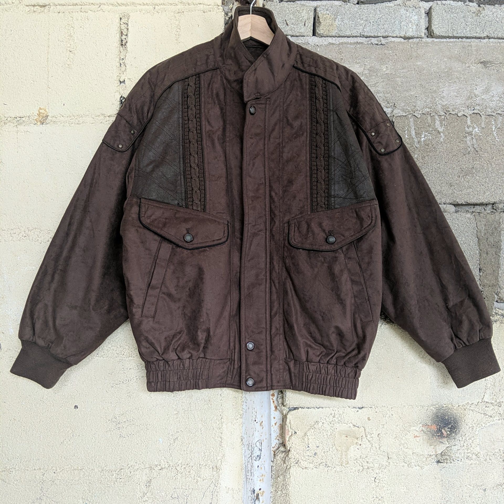 Japanese Brand × Vintage Vintage Caravach Knit Jacket Sweater Rare Design Size US L / EU 52-54 / 3 - 3 Thumbnail