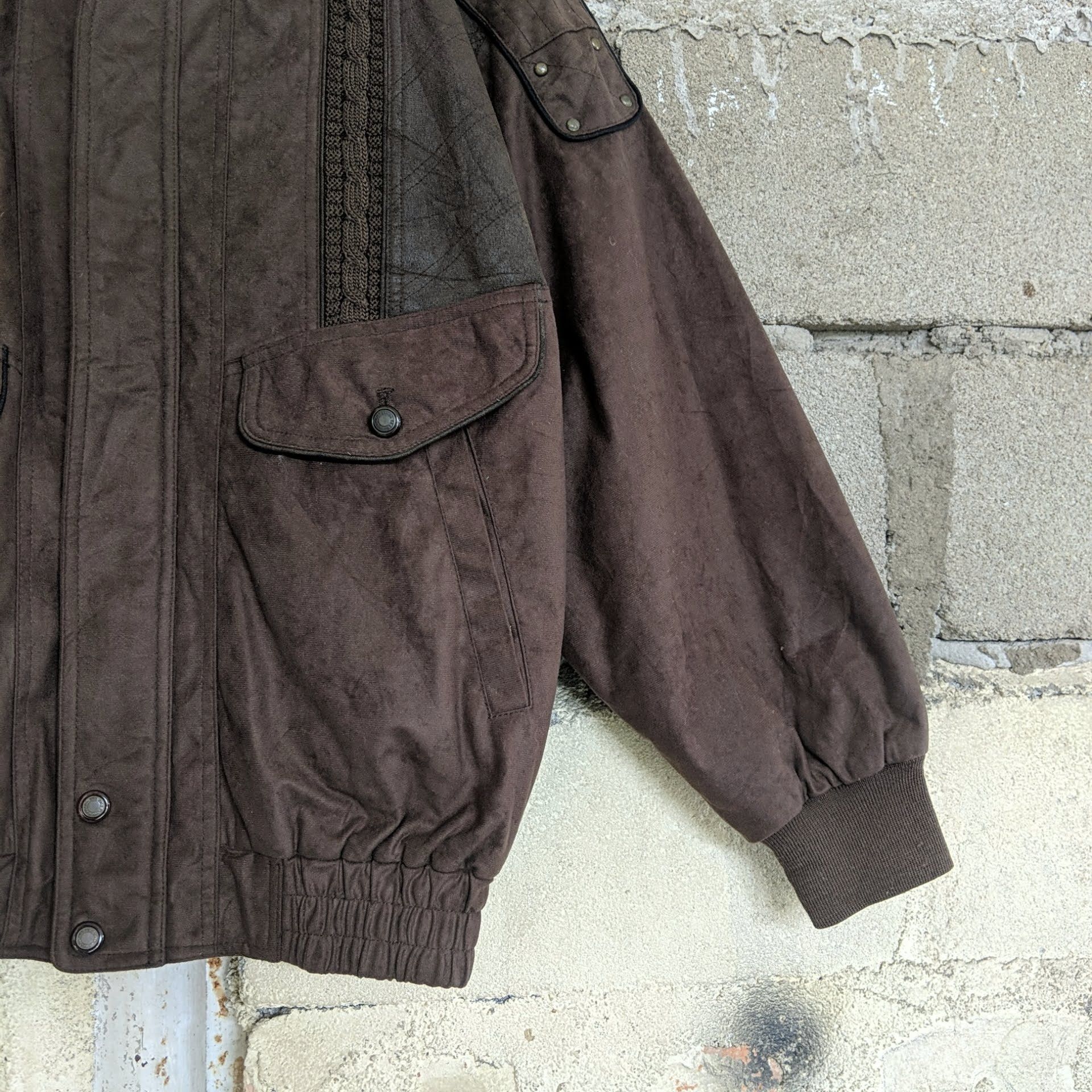 Japanese Brand × Vintage Vintage Caravach Knit Jacket Sweater Rare Design Size US L / EU 52-54 / 3 - 5 Thumbnail