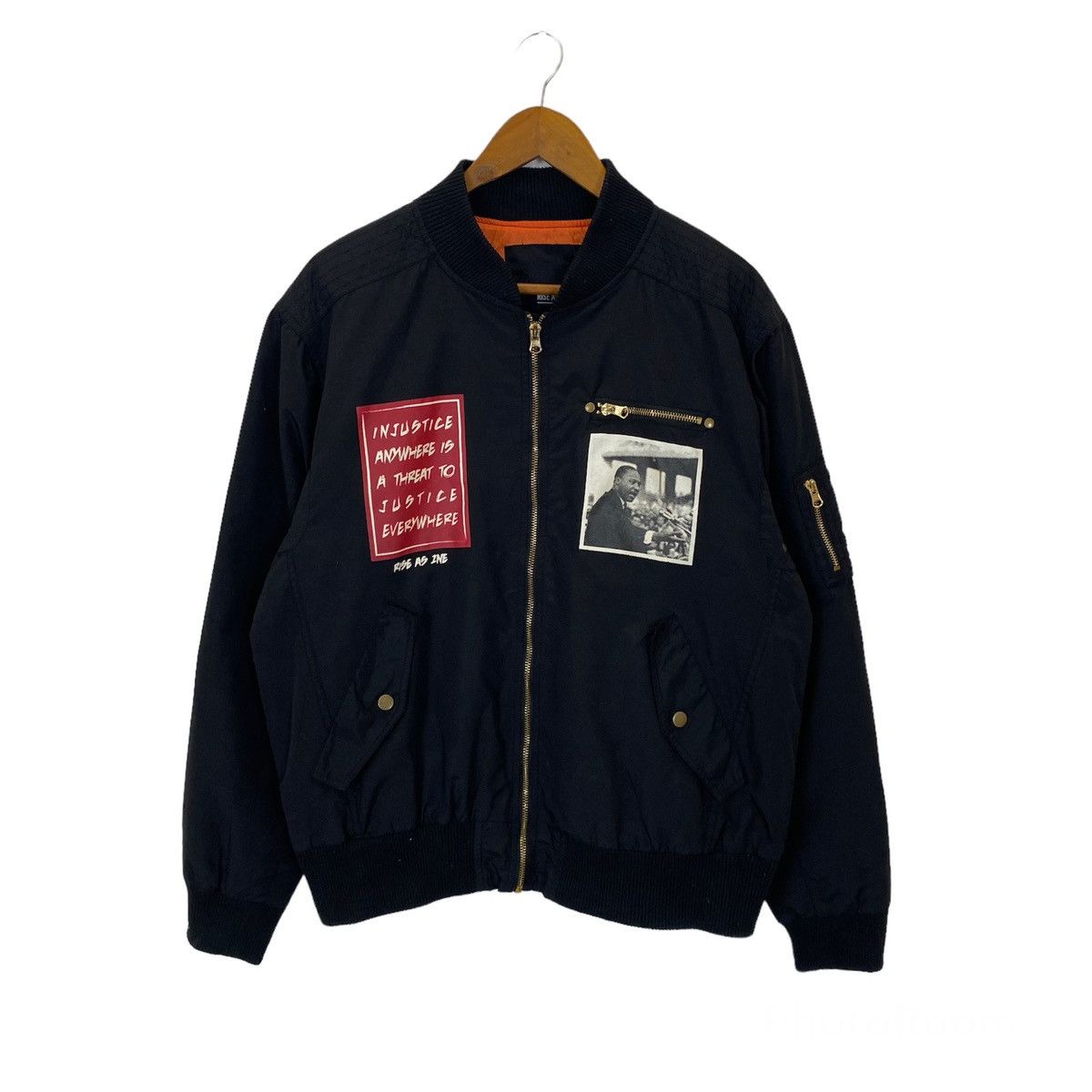 Japanese Brand Nice design Rise As 1Ne bomber style jacket Size US M / EU 48-50 / 2 - 1 Thumbnail