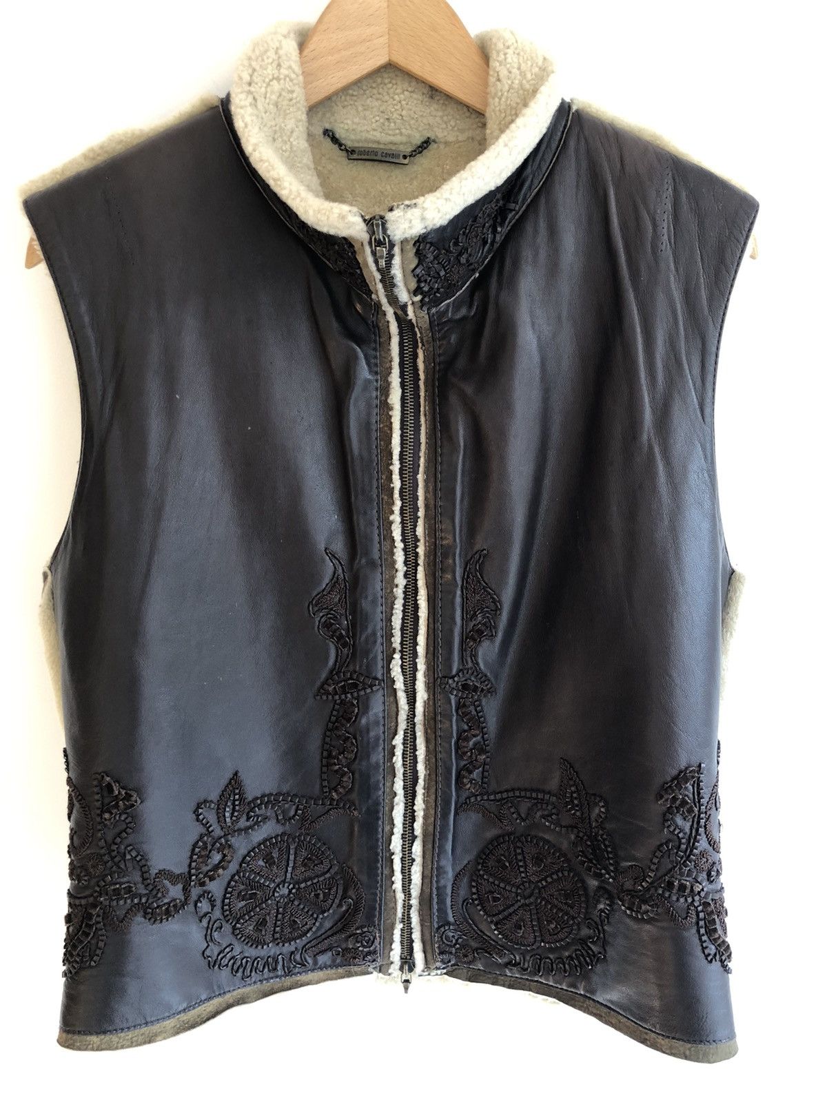 Roberto Cavalli × Vintage Roberto Cavalli Wool Vest Size US M / EU 48-50 / 2 - 1 Thumbnail