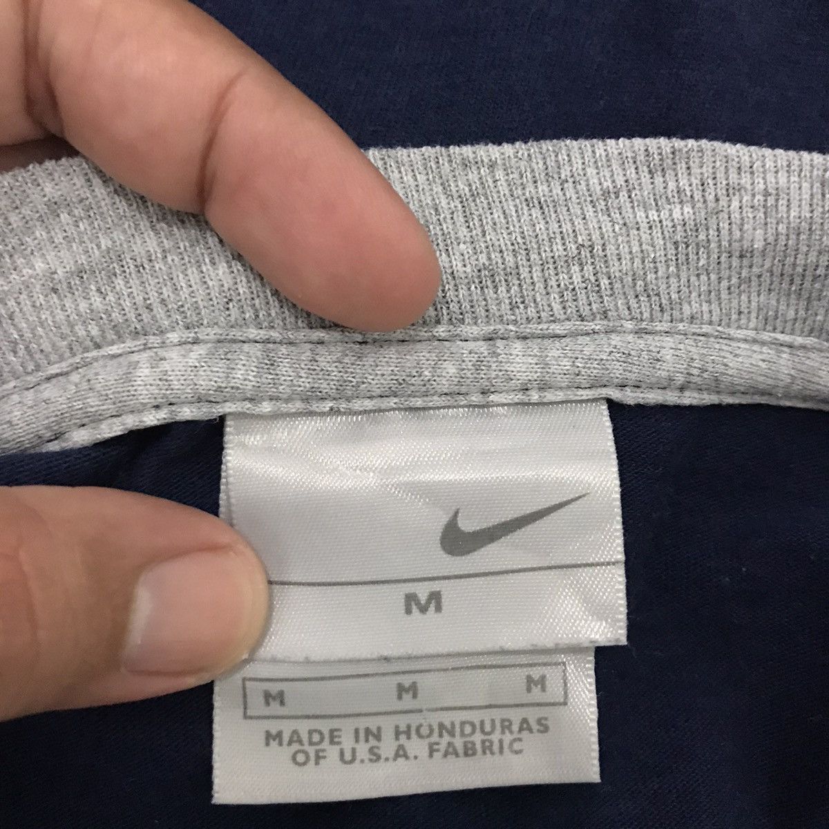Nike × Vintage Vintage Nike Football Center Logo Long Sleeve Tee Size US M / EU 48-50 / 2 - 9 Thumbnail
