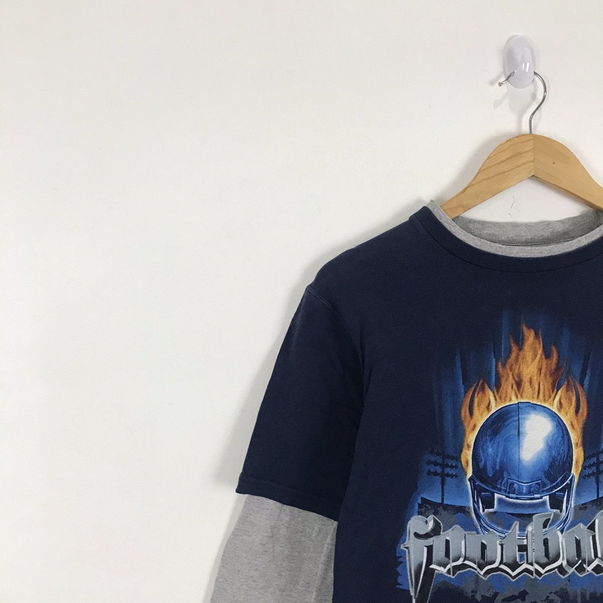 Nike × Vintage Vintage Nike Football Center Logo Long Sleeve Tee Size US M / EU 48-50 / 2 - 3 Thumbnail