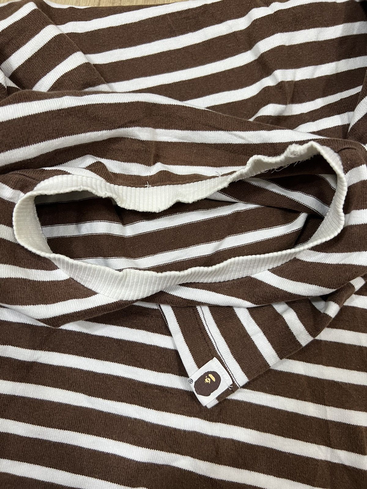 Bape Vintage A Bathing Ape Rockabilly Border Striped LS Shirt Size US M / EU 48-50 / 2 - 7 Thumbnail