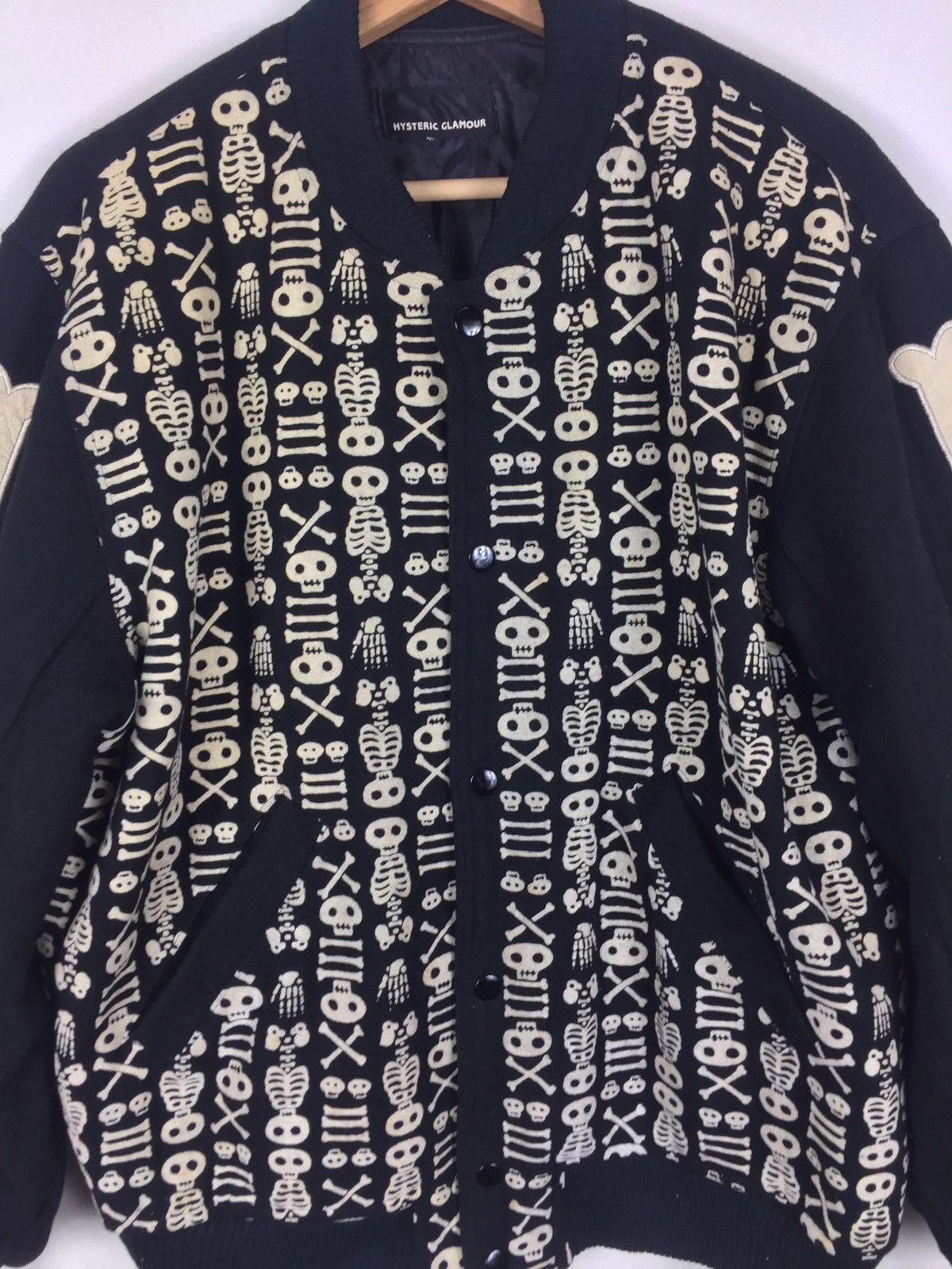Hysteric Glamour Vintage Hysteric Glamour Varsity Wool Skull/Skeleton. J103 Size US L / EU 52-54 / 3 - 5 Thumbnail