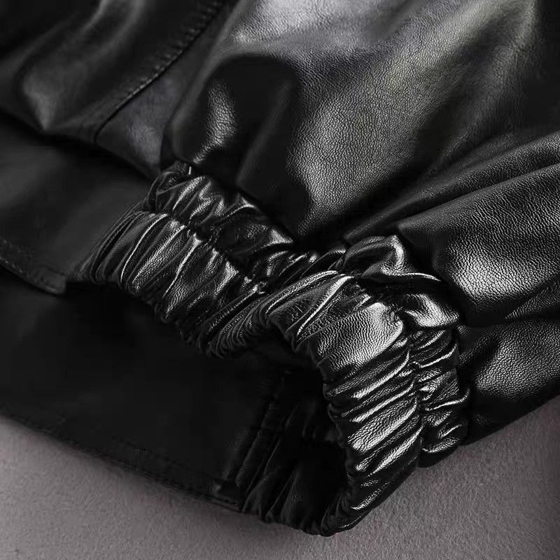 Vintage Vintage leather black jacket Size US L / EU 52-54 / 3 - 4 Thumbnail