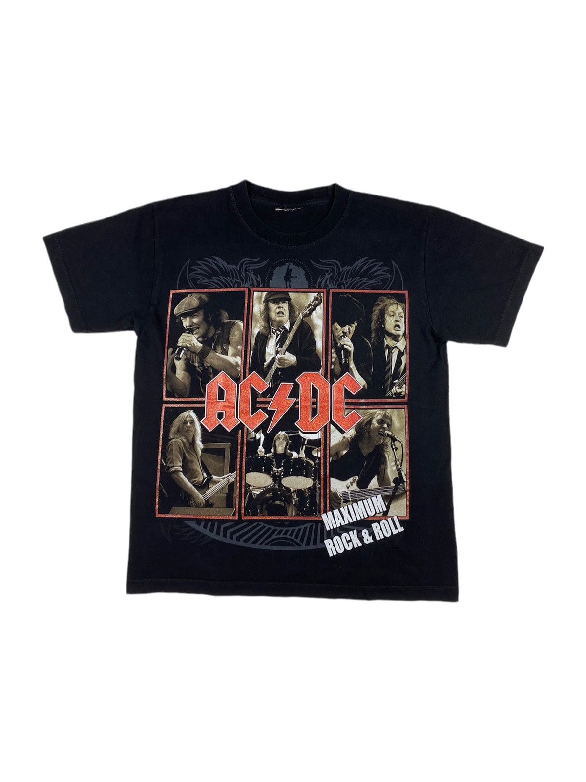 AC/DC Vintage AC\DC Maximum Rock And Roll Band T Shirt Size US M / EU 48-50 / 2 - 1 Thumbnail