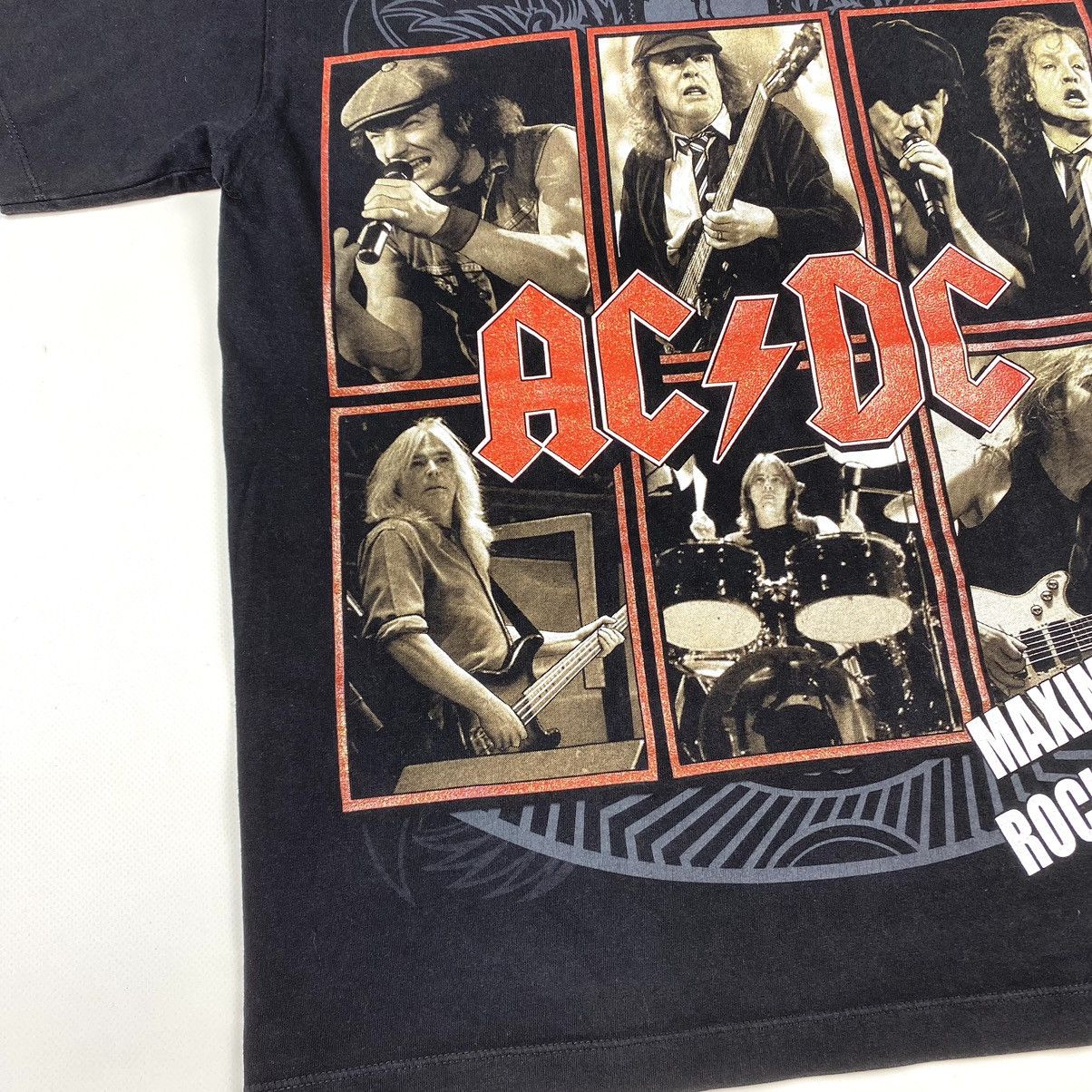 AC/DC Vintage AC\DC Maximum Rock And Roll Band T Shirt Size US M / EU 48-50 / 2 - 5 Thumbnail