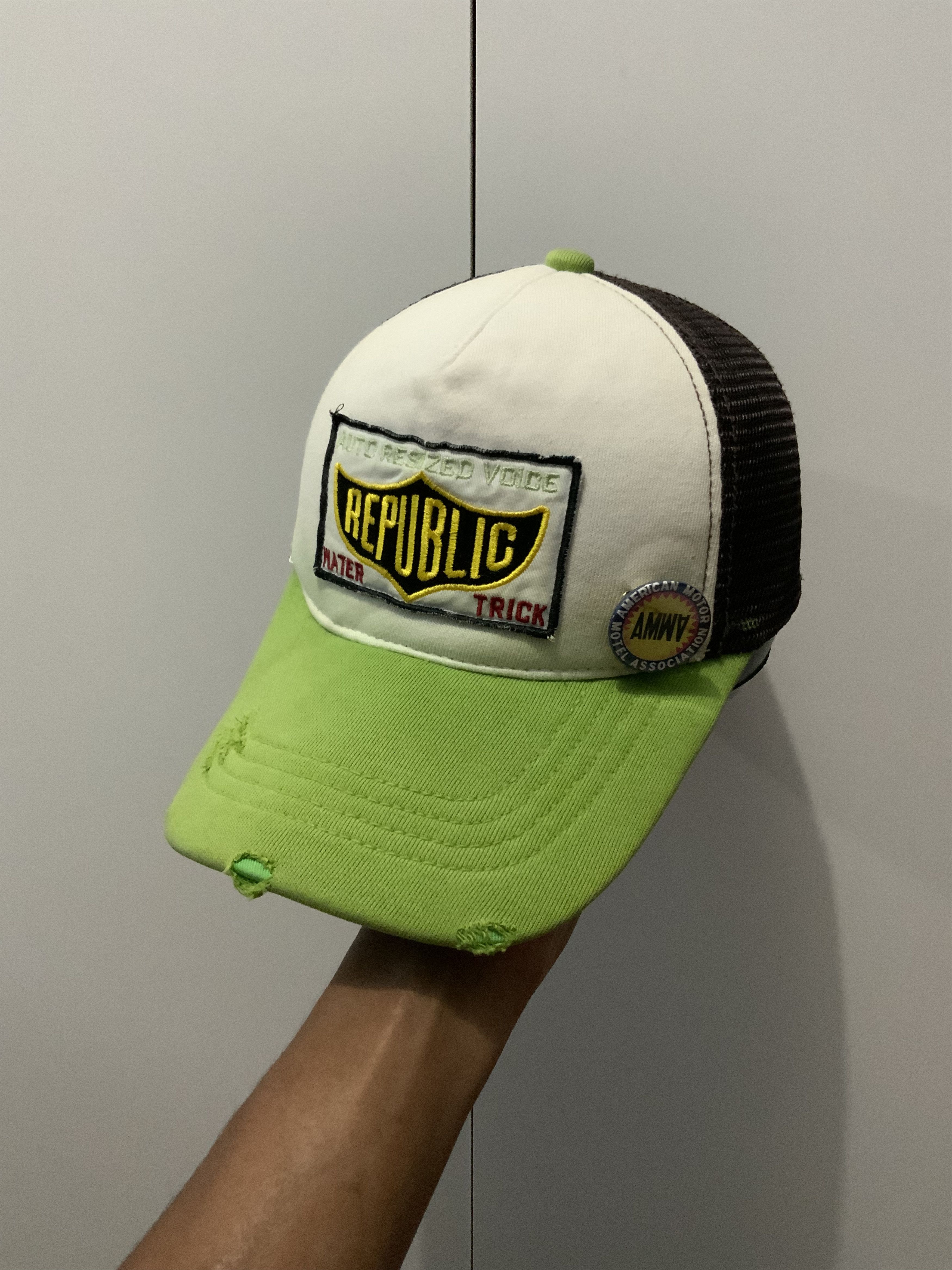 Japanese Brand Auto Resized Voice Republic Patches Trucker Hat Size ONE SIZE - 4 Thumbnail