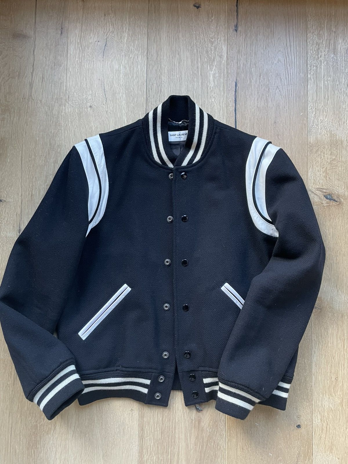 Hedi Slimane × Saint Laurent Paris Saint Laurent Paris Iconic Teddy jacket Size US M / EU 48-50 / 2 - 1 Thumbnail