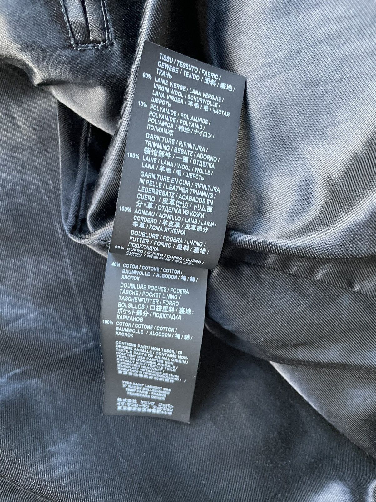 Hedi Slimane × Saint Laurent Paris Saint Laurent Paris Iconic Teddy jacket Size US M / EU 48-50 / 2 - 5 Thumbnail