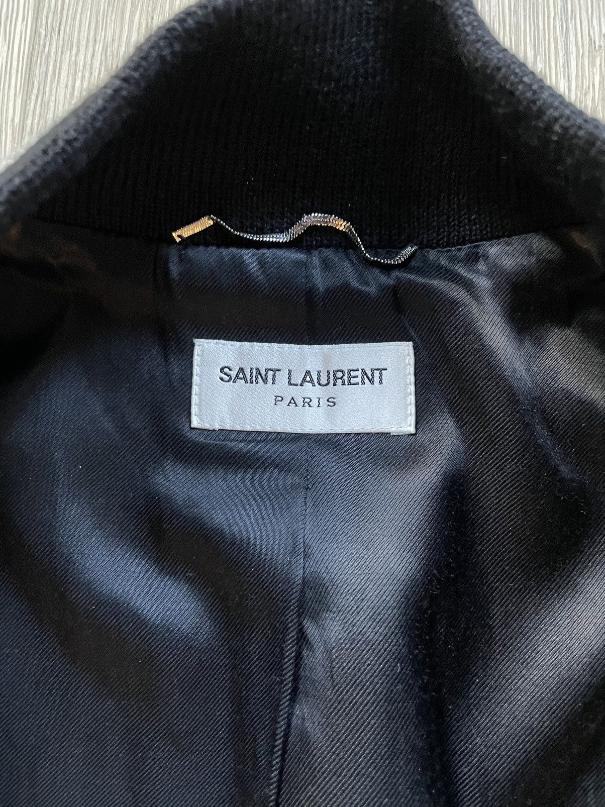 Hedi Slimane × Saint Laurent Paris Saint Laurent Paris Iconic Teddy jacket Size US M / EU 48-50 / 2 - 2 Thumbnail