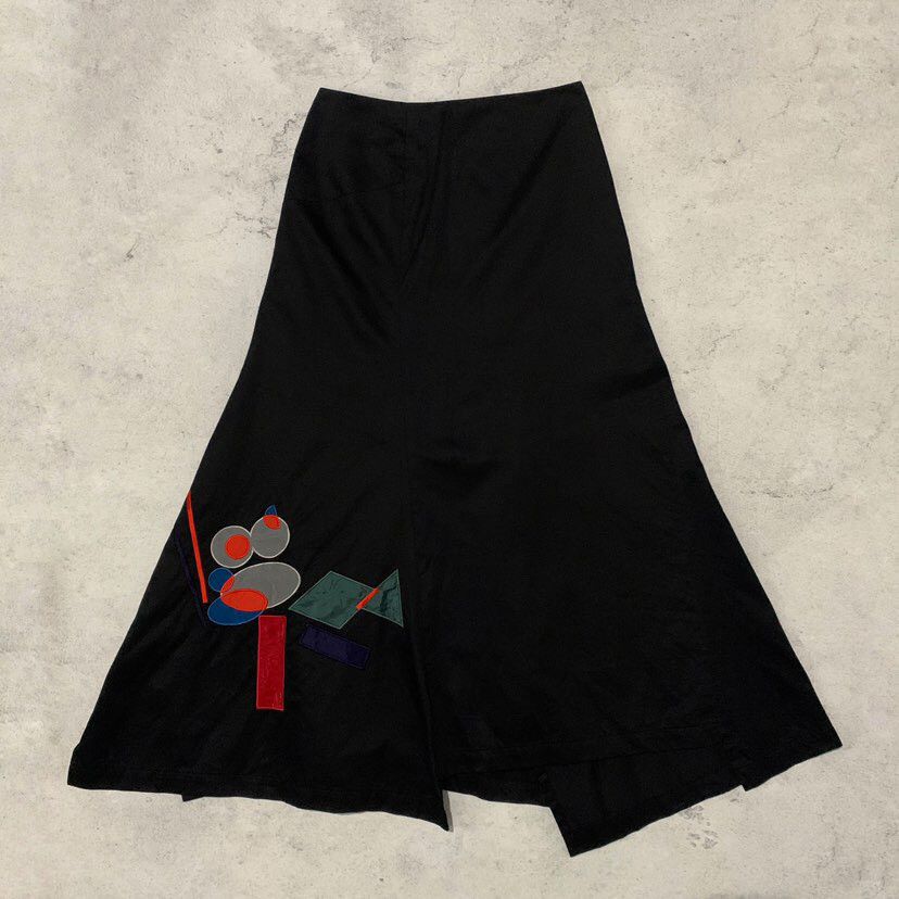 Yohji Yamamoto Yohji Yamamoto Noir Embroidery Skirt Size 27" / US 4 / IT 40 - 1 Thumbnail