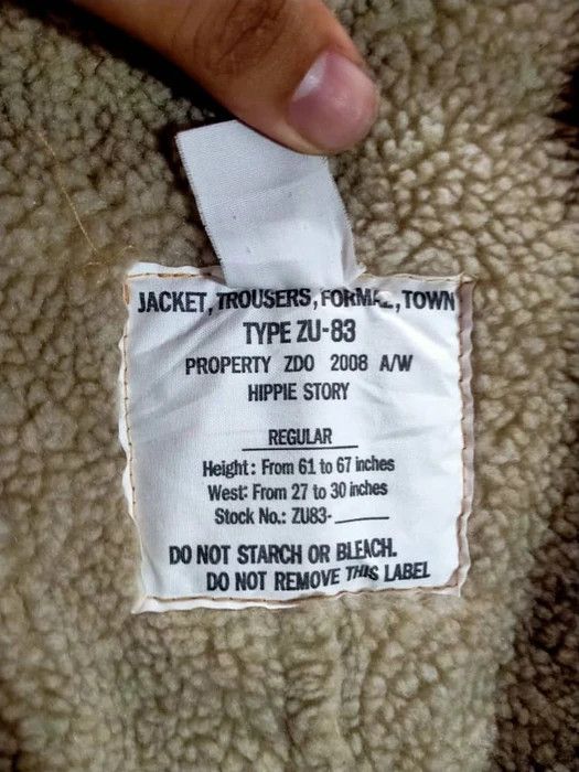 Japanese Brand TYPE ZU-83 PROPERTY ZDO 2008 A/W FAUX SUEDE JACKET SIZE S Size US S / EU 44-46 / 1 - 5 Thumbnail