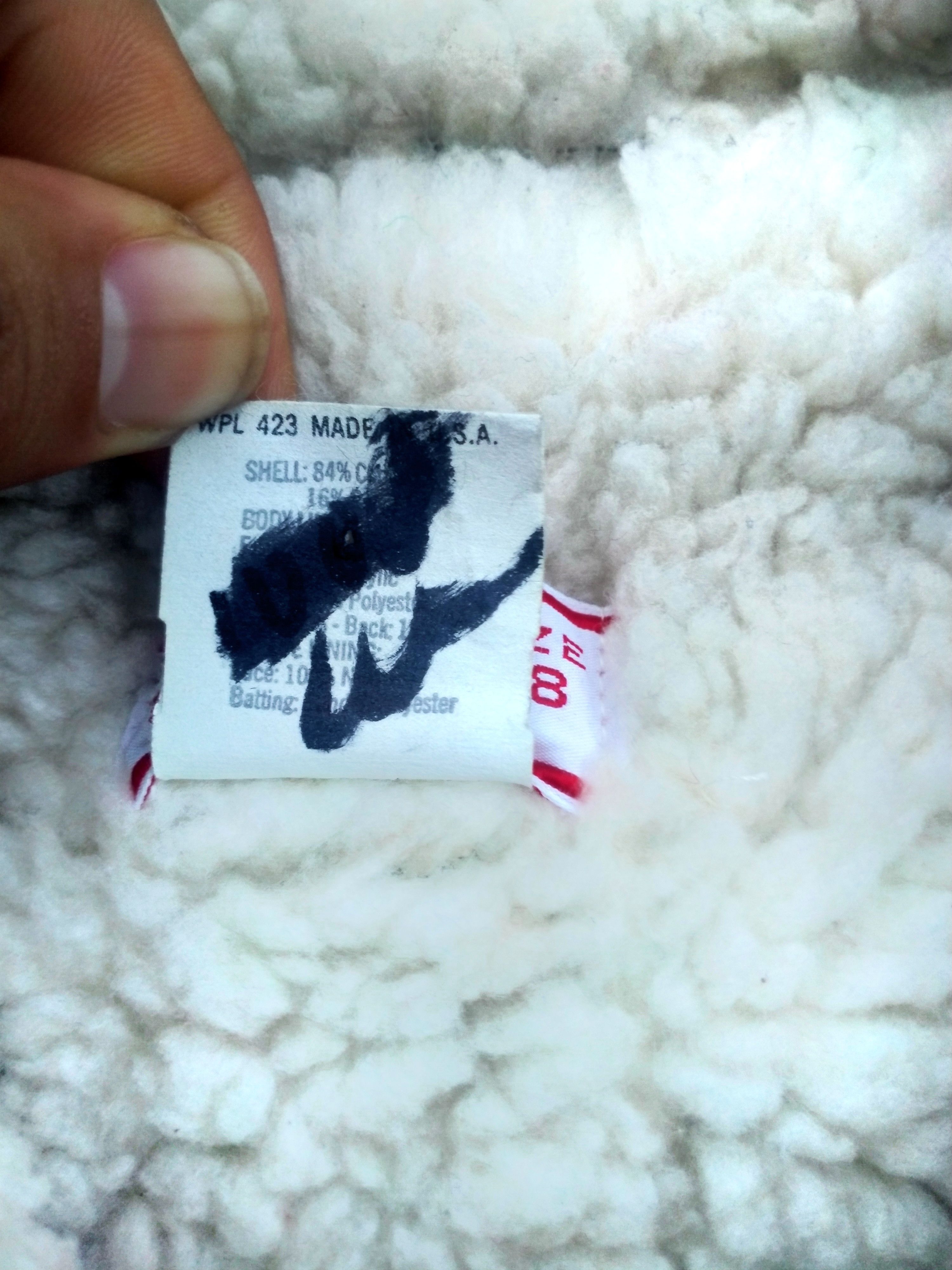 VINTAGE LEVIS WHITE TAB SHERPA BUTTON UP DENIM JACKET