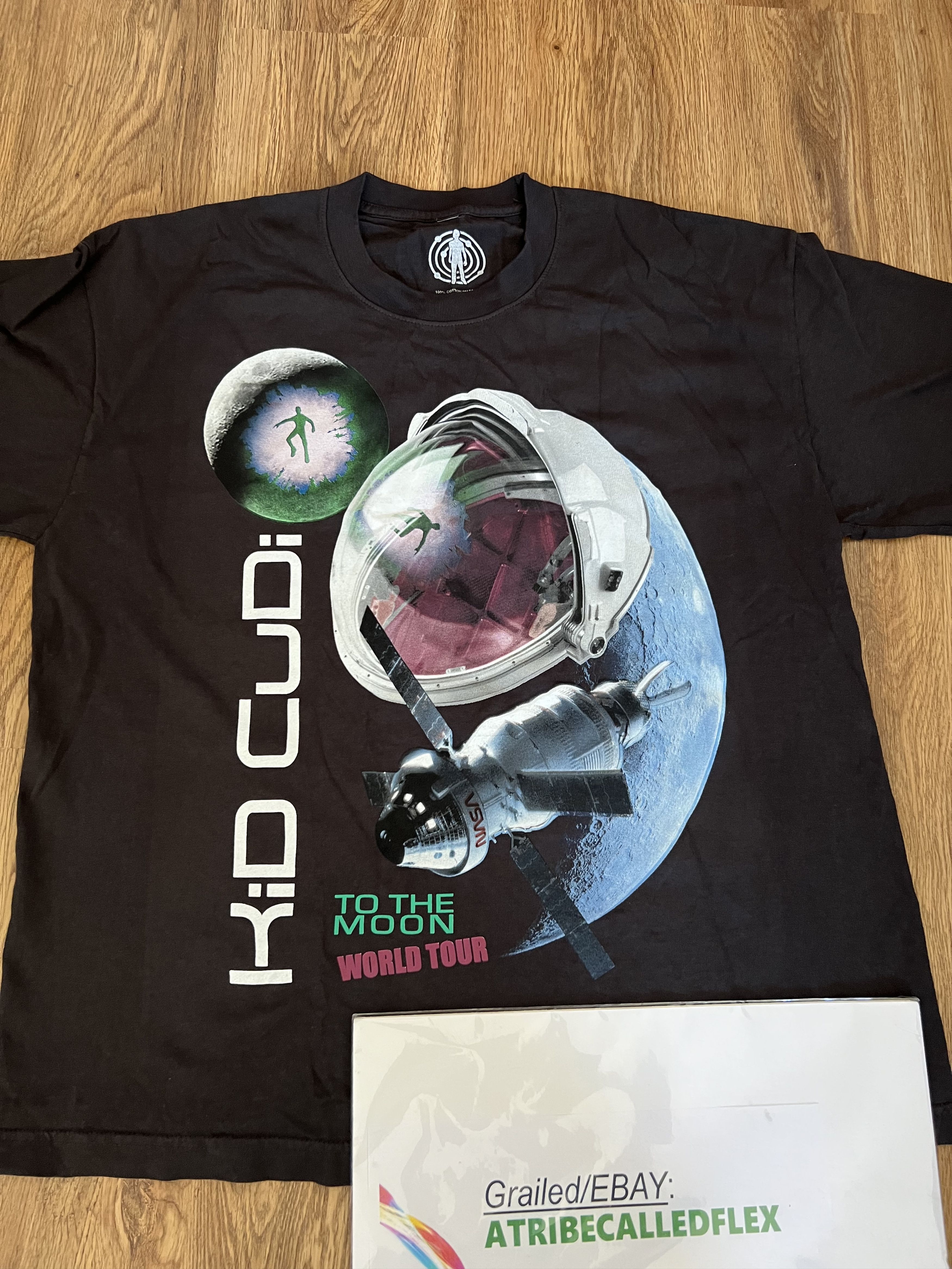 Kid Cudi to the moon world tour tee SZ hot medium