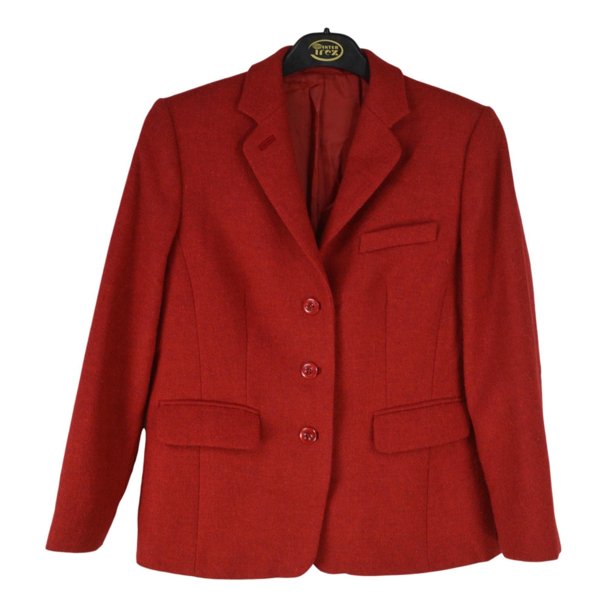 Harris Tweed Red Women's Blazer Size M-L