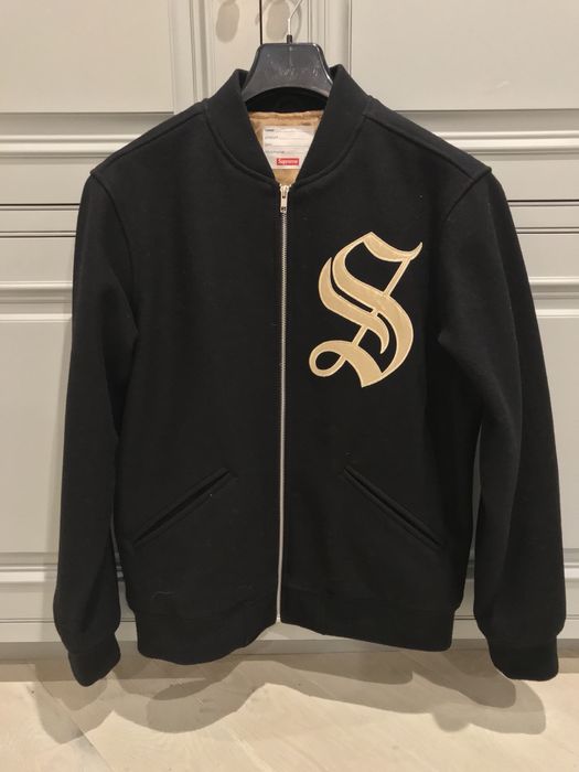 Supreme Supreme Old English Varsity Jacket | Grailed