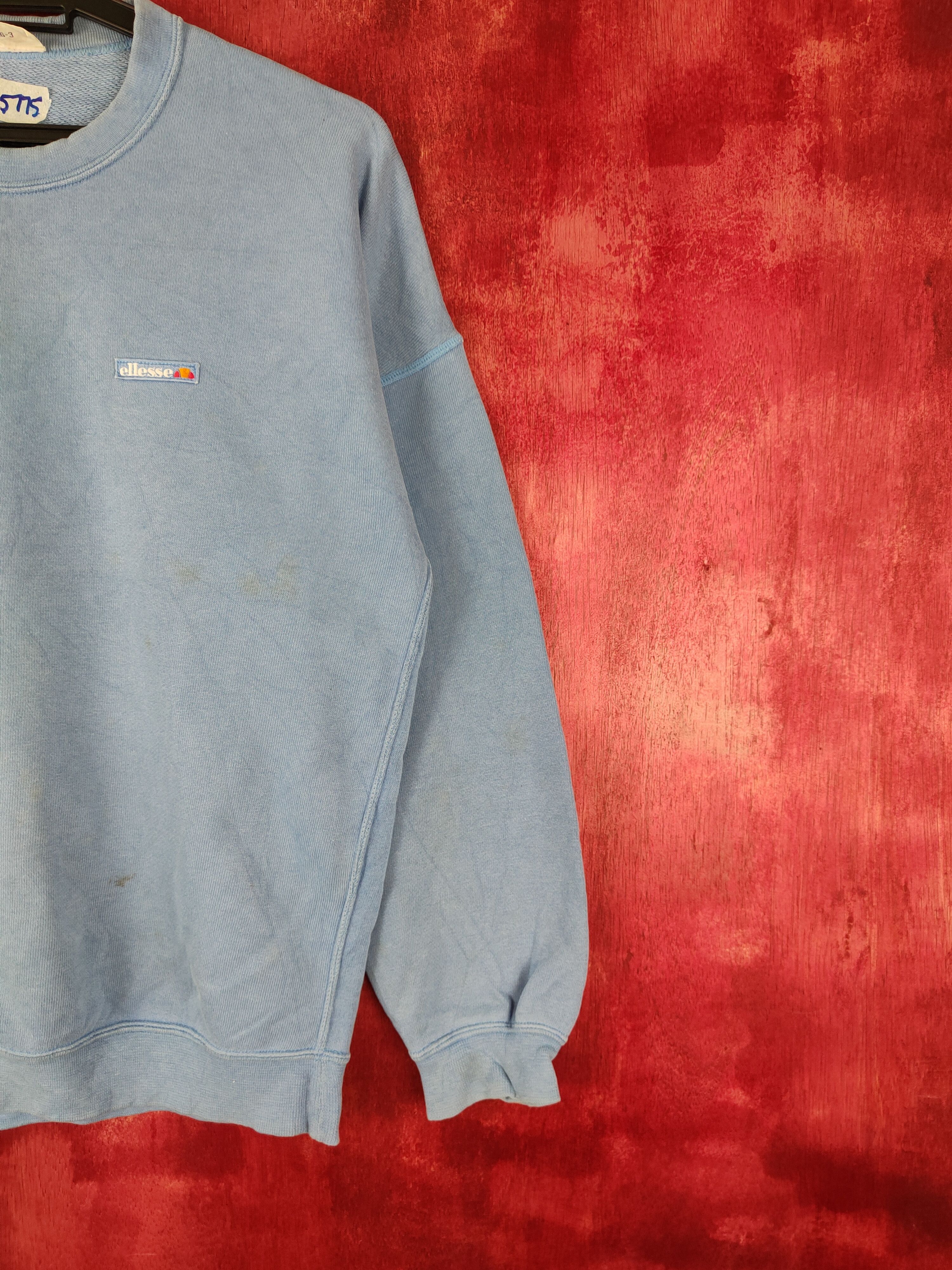 Ellesse × Japanese Brand × Vintage Ellesse vintage faded Blue Sweatshirt #5475 Size US M / EU 48-50 / 2 - 6 Thumbnail
