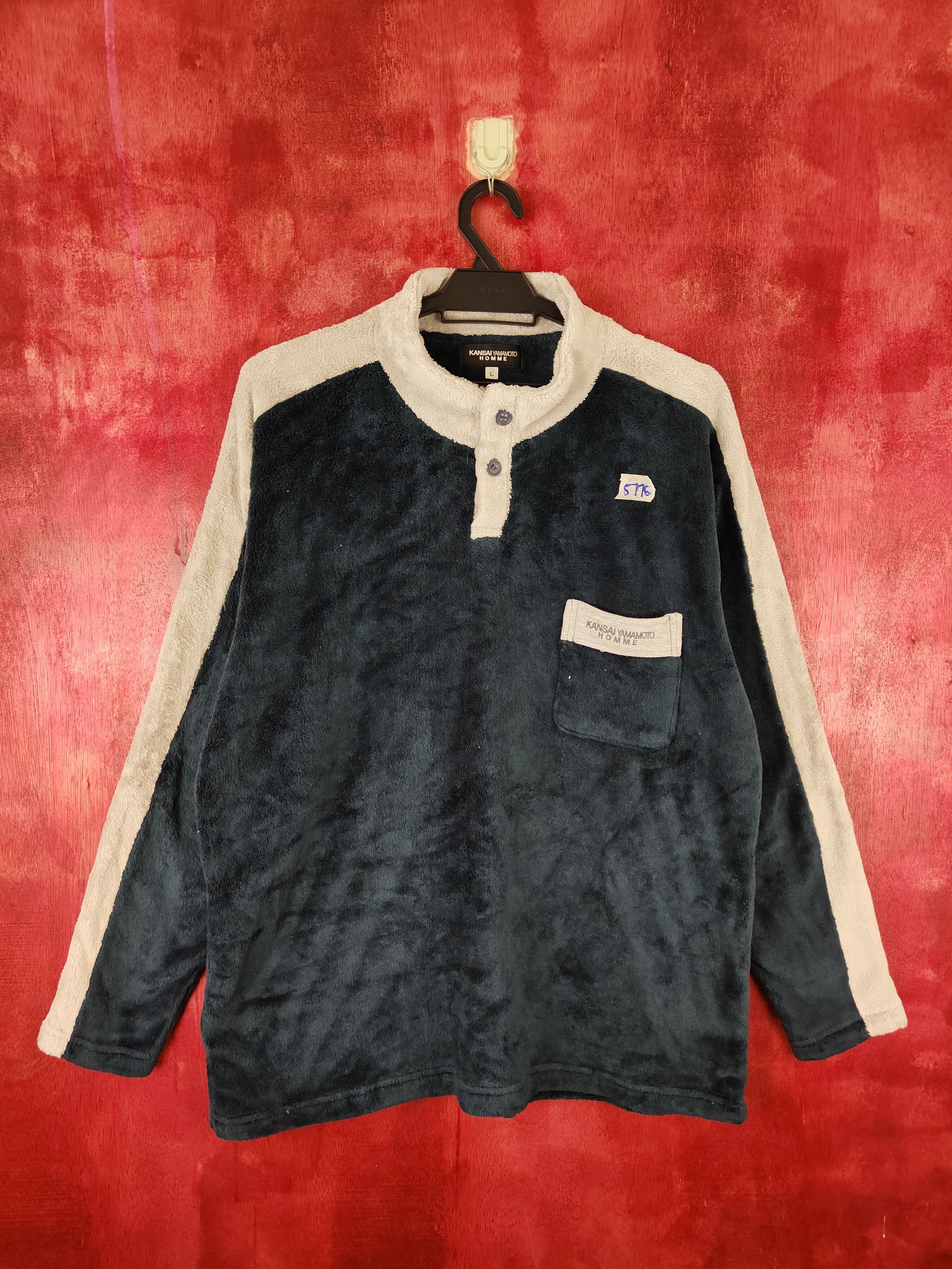 Kansai Yamamoto Kansai Yamamoto Homme Fur Mohair fleece sweatshirt #5776 Size US L / EU 52-54 / 3 - 1 Thumbnail