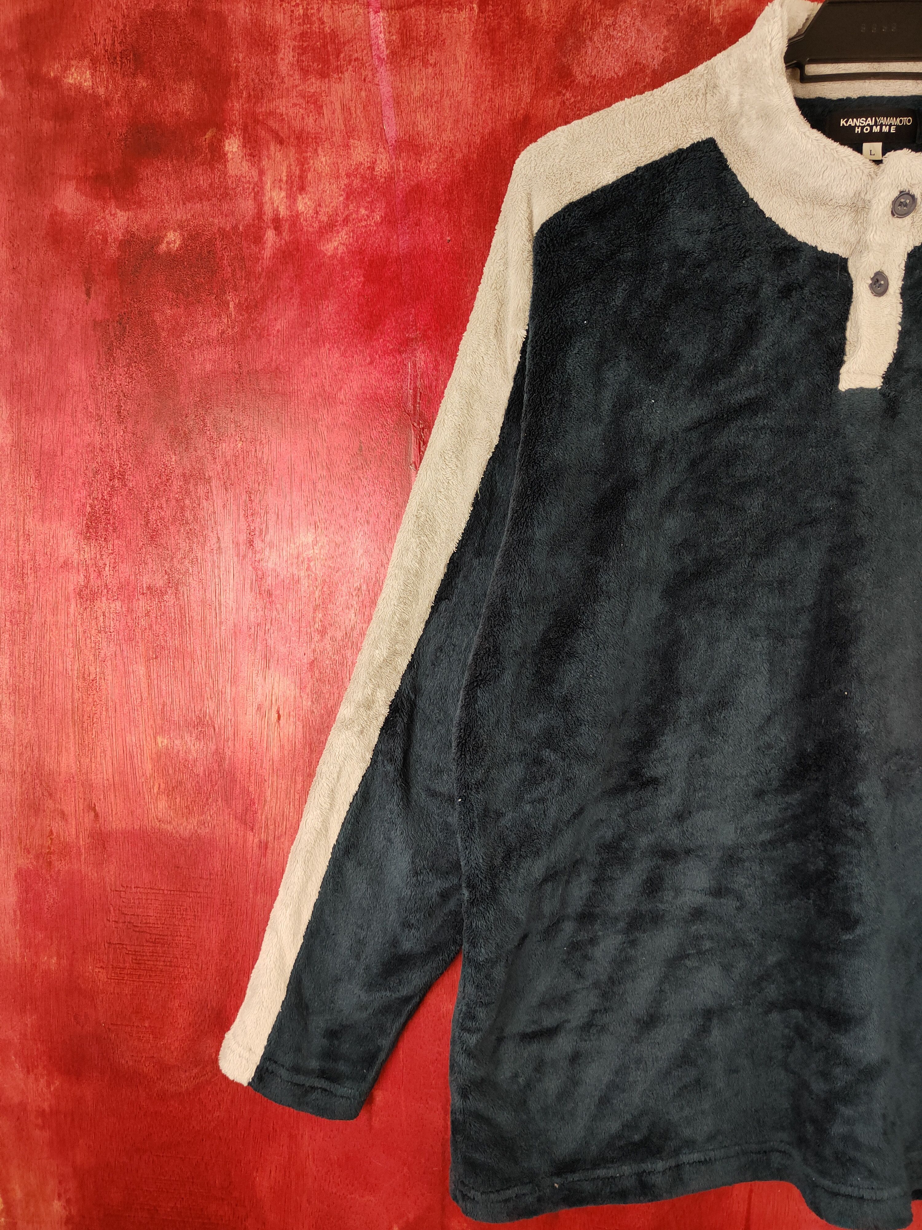 Kansai Yamamoto Kansai Yamamoto Homme Fur Mohair fleece sweatshirt #5776 Size US L / EU 52-54 / 3 - 3 Thumbnail