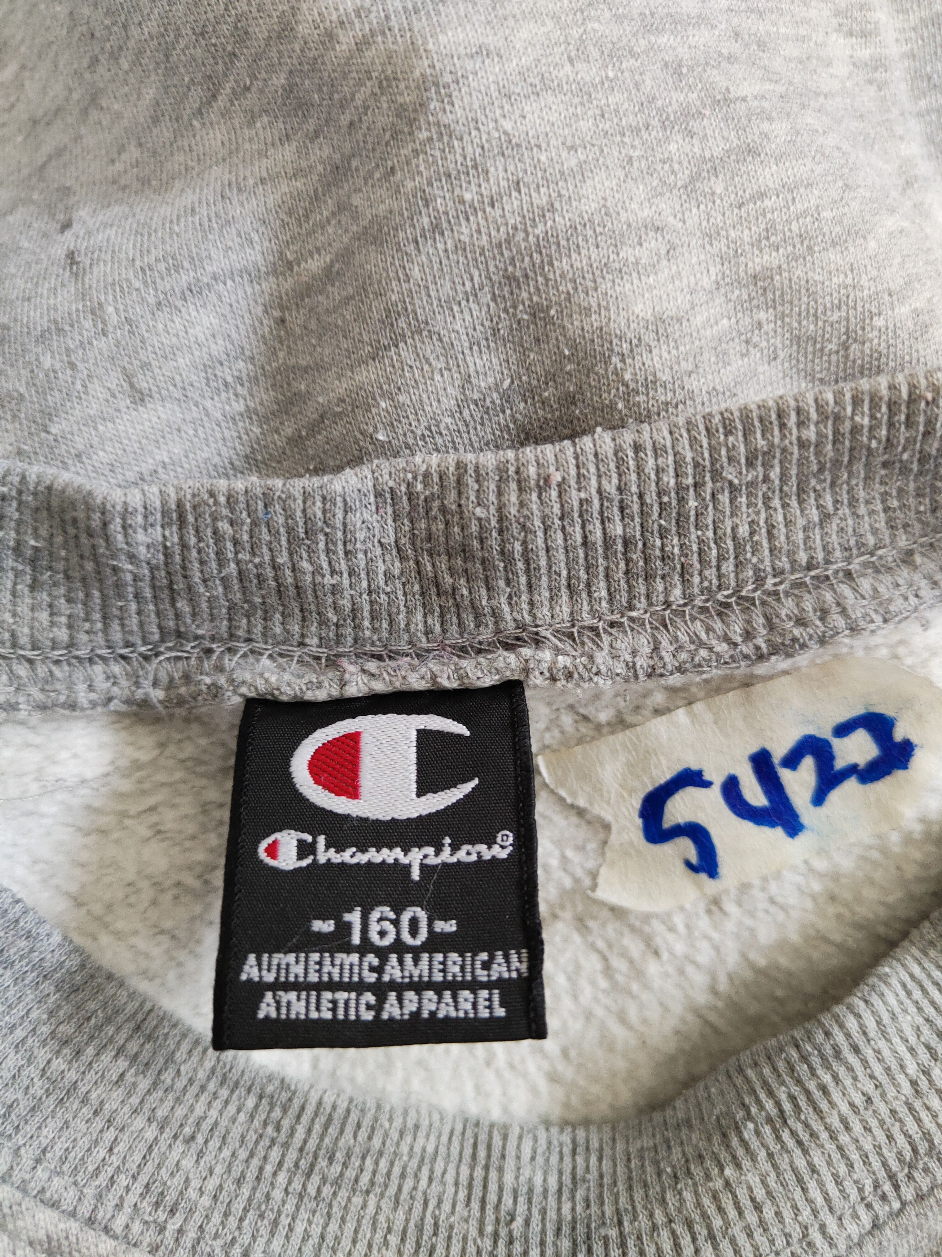 Champion × Japanese Brand × Vintage Champion vintage big logo Gray Sweatshirt #5322 Size S / US 4 / IT 40 - 12 Thumbnail