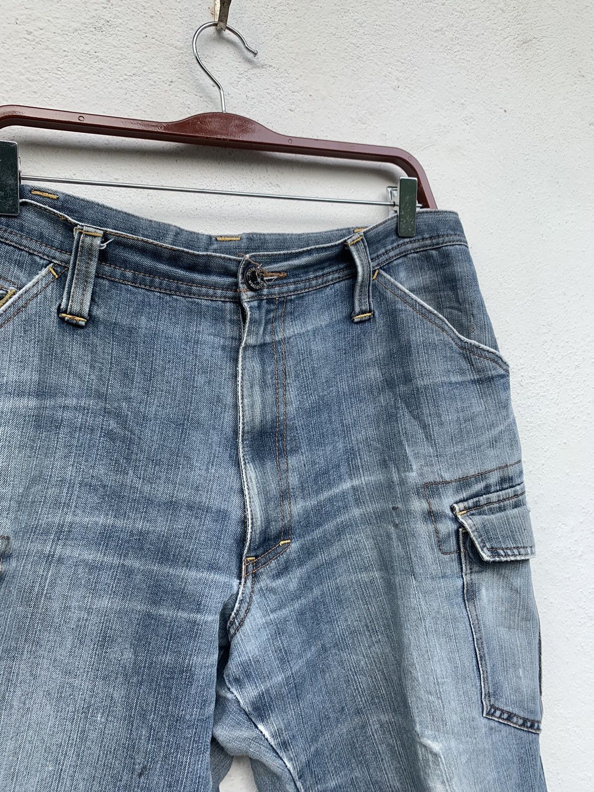 Japanese Brand JAPANESE BRAND CARGO DENIM PANTS Size US 34 / EU 50 - 8 Thumbnail